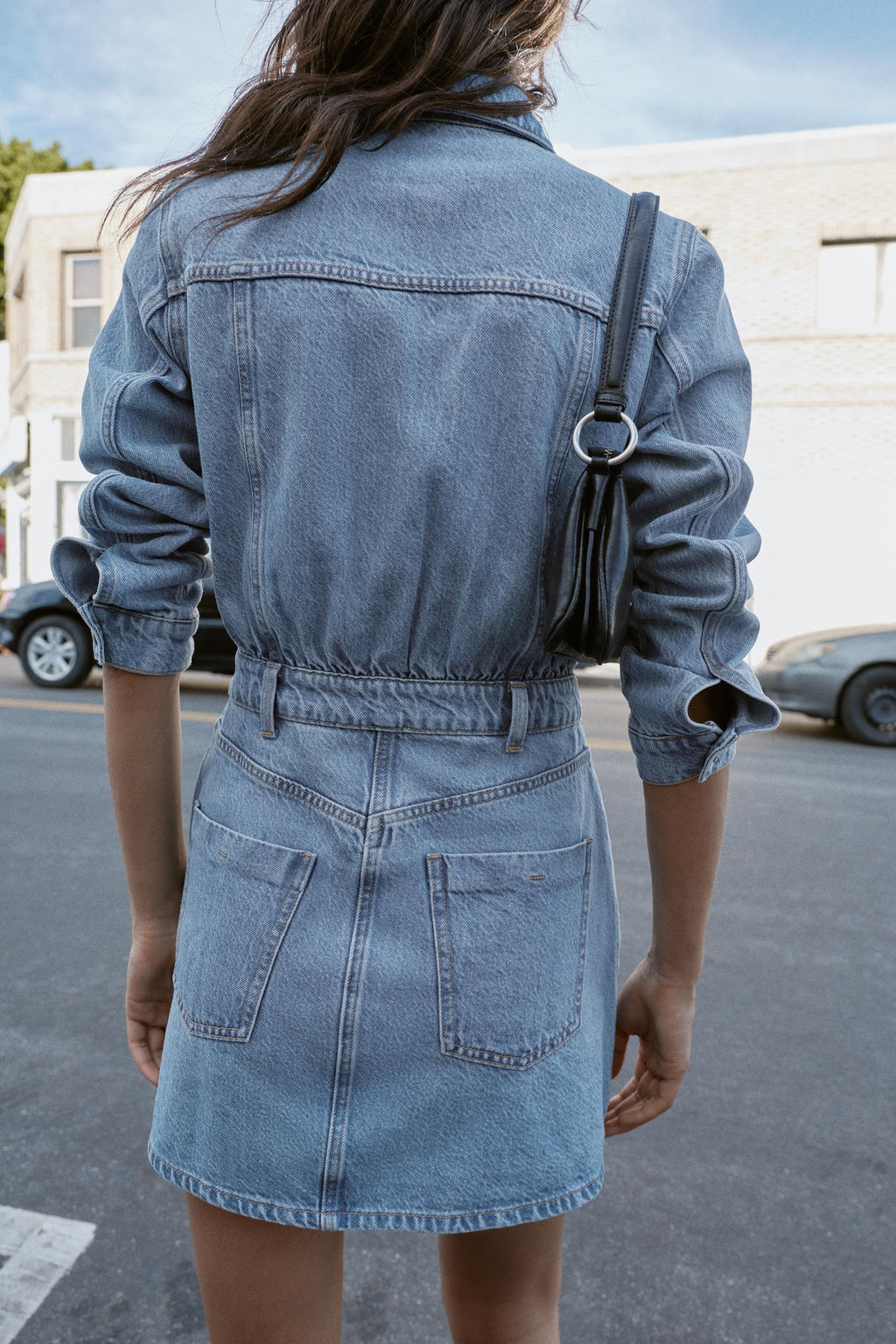 Z1975 SHORT DENIM DRESS - Zara фото 8