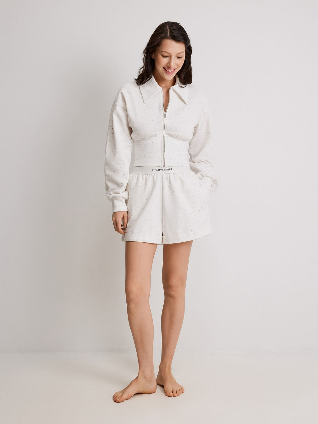 Infinity / Шорты жен. Beider белый меланж - Infinity Lingerie фото 3
