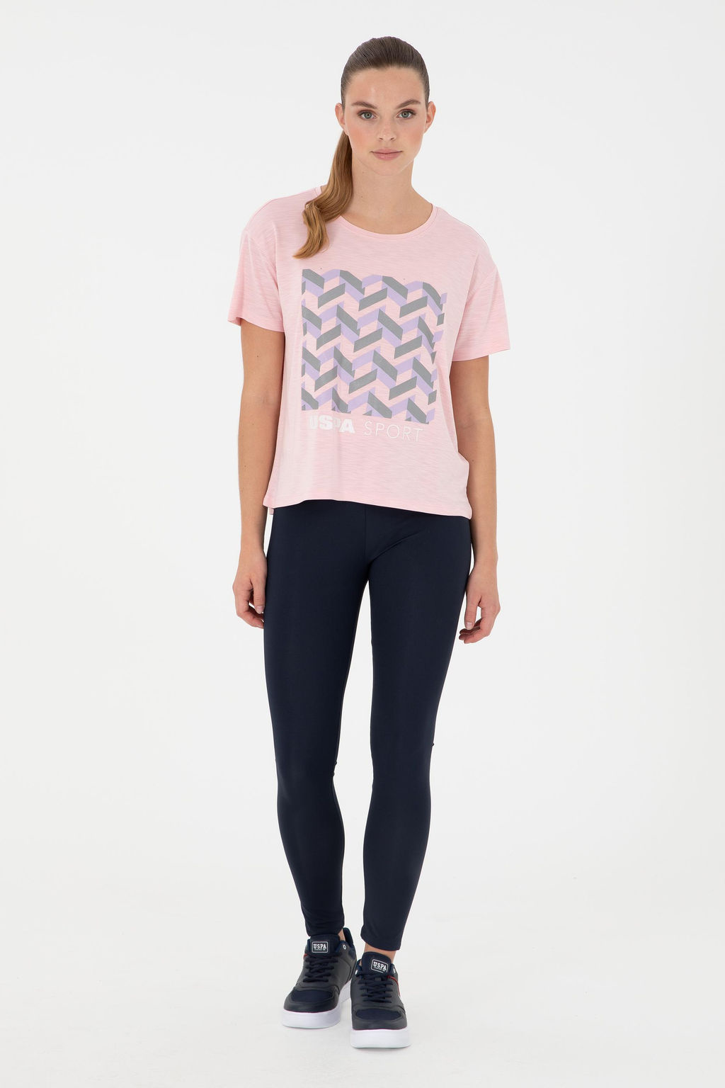 Женская футболка с пудрой Неожиданная скидка в корзине - U.s. polo assn фото 4