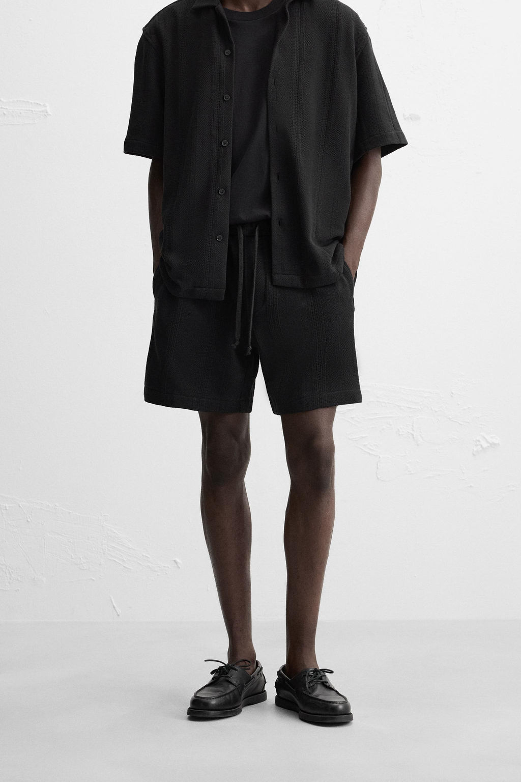 JACQUARD TEXTURED BERMUDA SHORTS - Zara фото 2