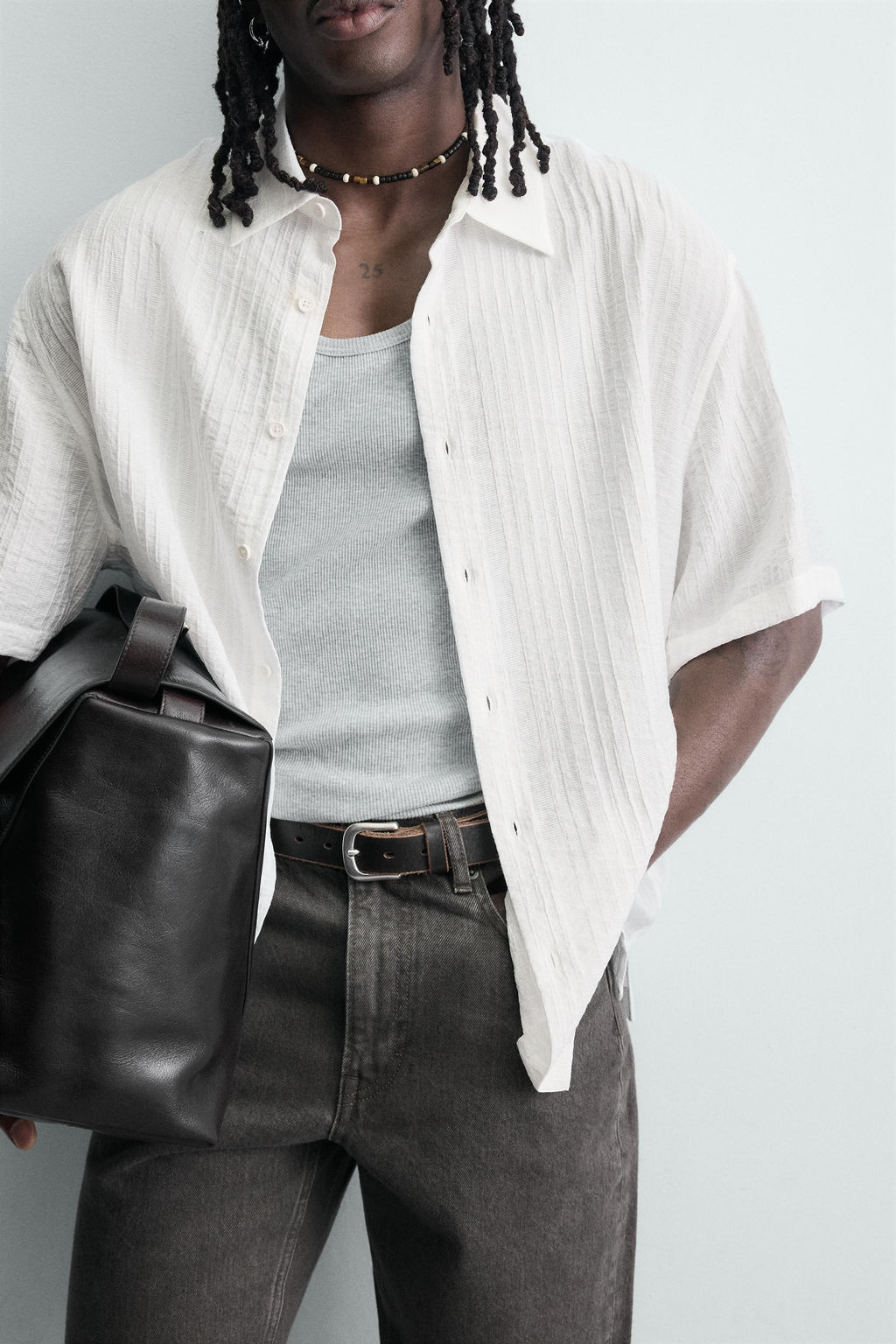 FLUID TEXTURED SHIRT - Zara фото 14