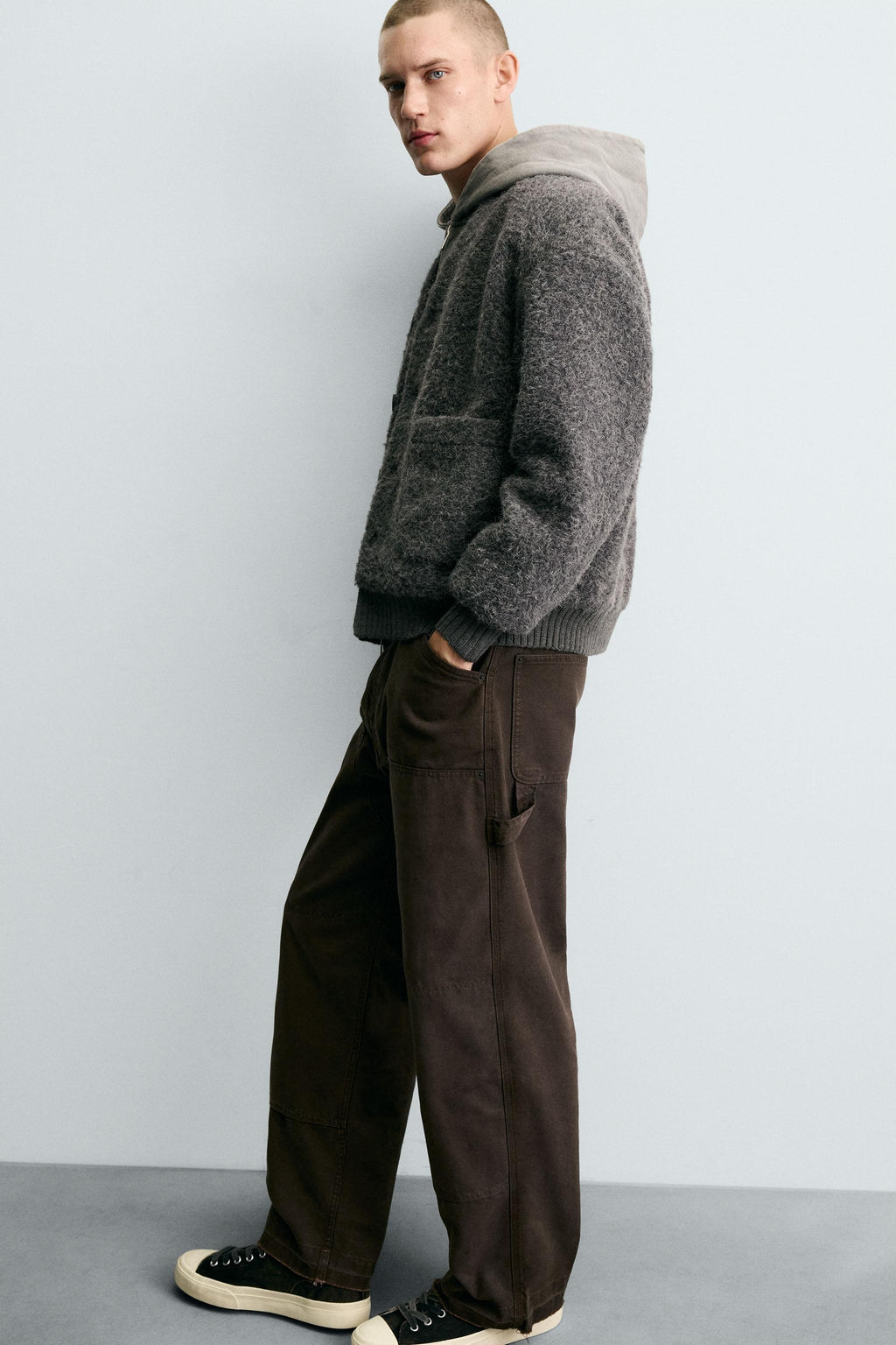 TEXTURED CARDIGAN WITH POCKETS - Zara фото 6