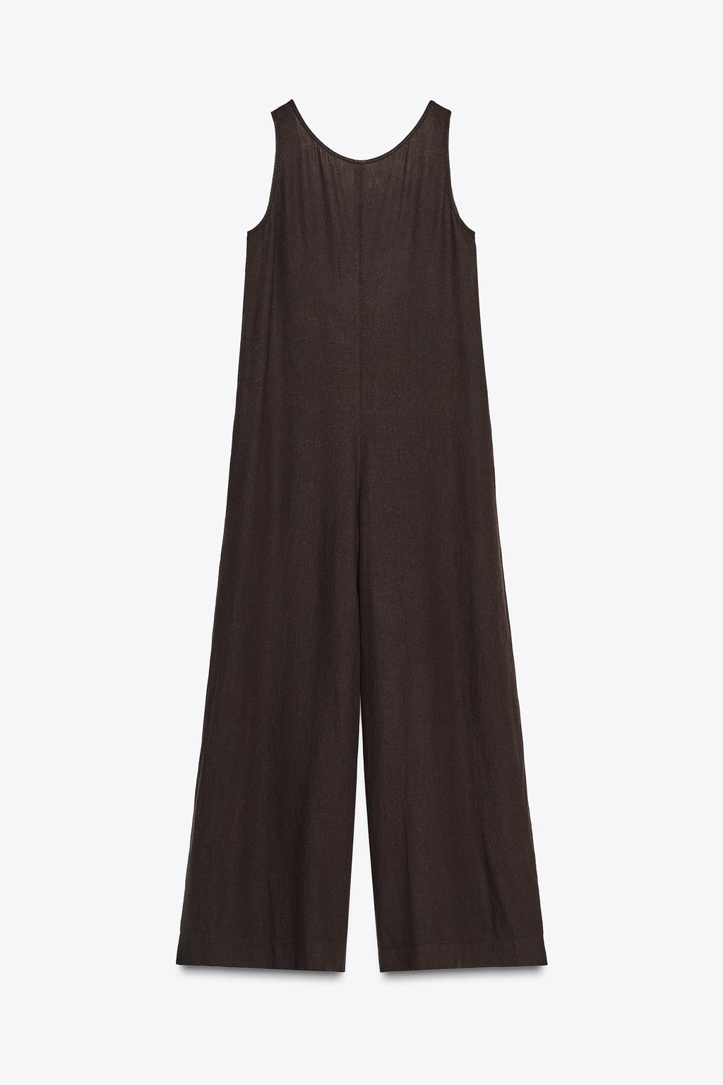 ZW COLLECTION LINEN BLEND LONG JUMPSUIT - Zara фото 10