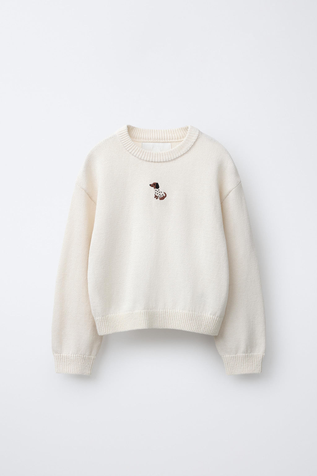 JERSEY PUNTO PERRO BORDADO / Beige claro - Zara фото 3
