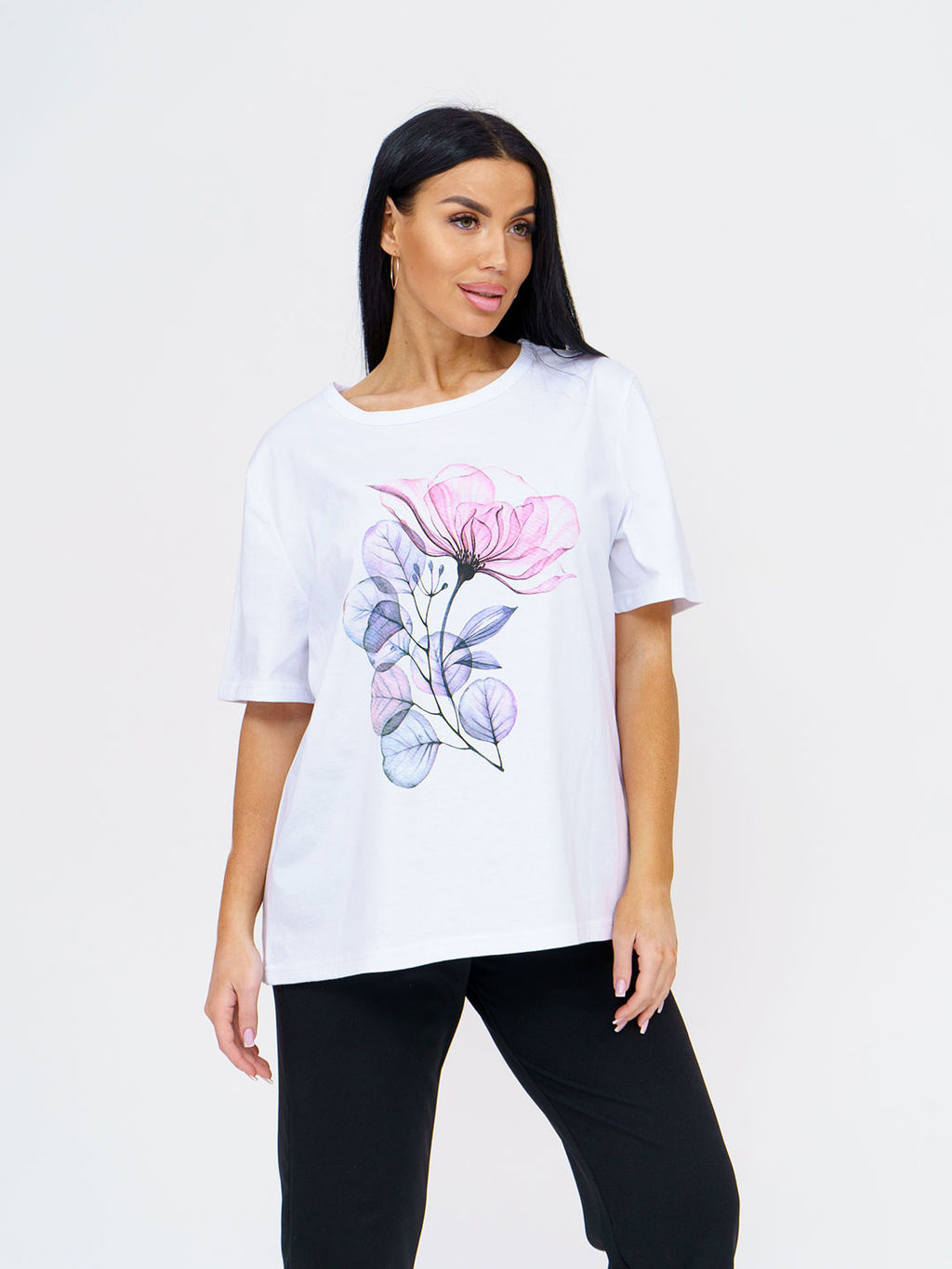 Футболка женская, цвет белый