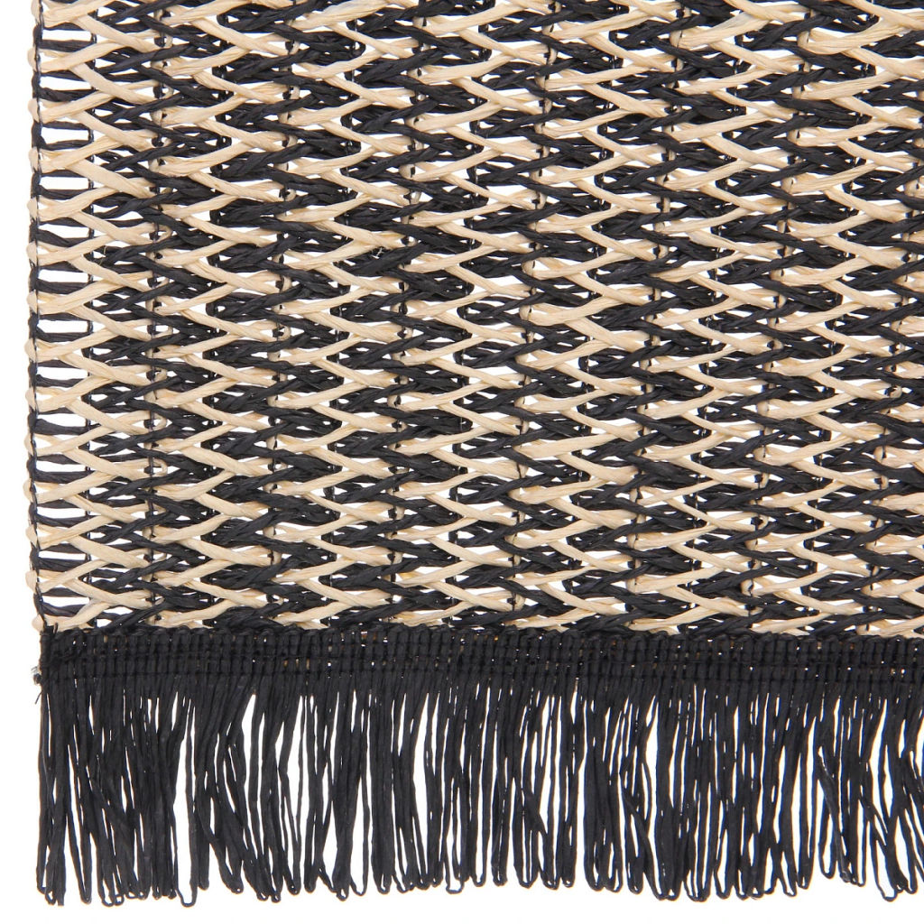 Цена за 2 шт. Салфетка на стол 30*45см "Бохо" плетеная, черная