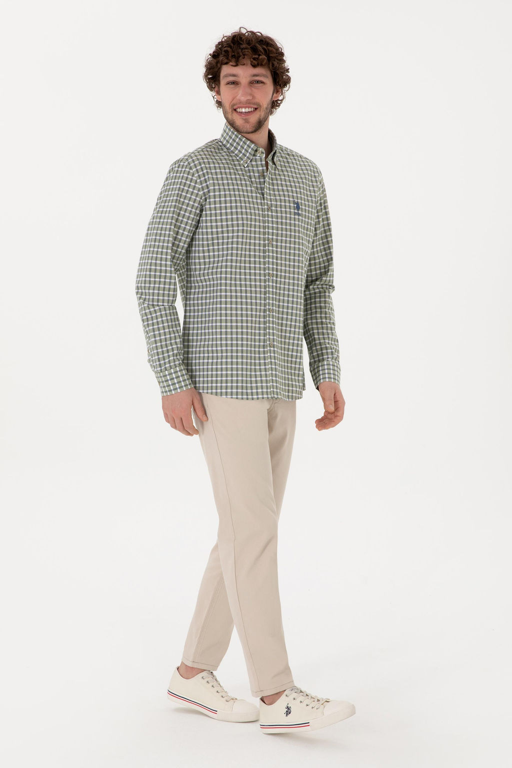 Erkek Ta_ Slim Fit Kanvas Pantolon