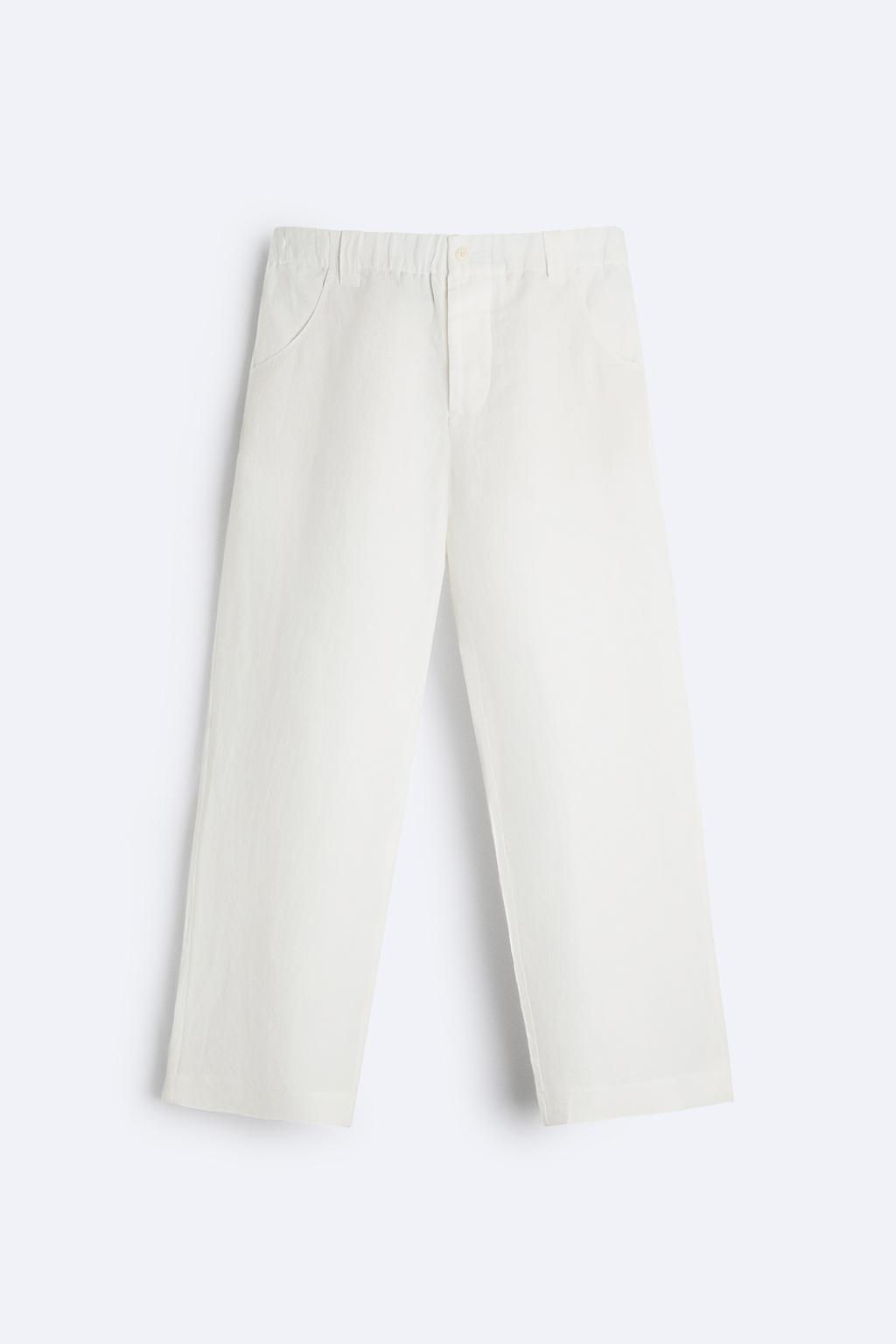 100% HEMP TROUSERS - Zara фото 6