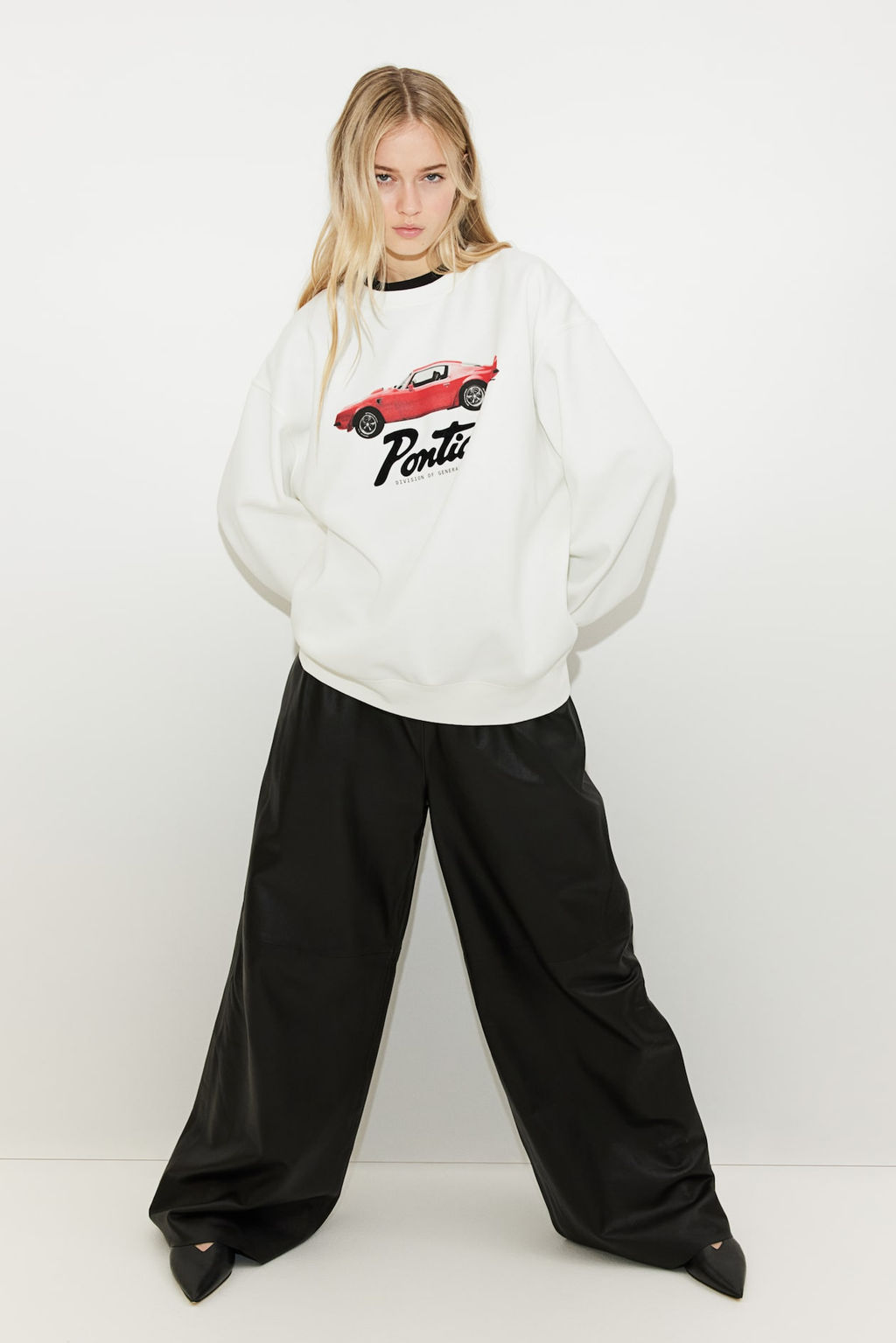 Sudadera oversize con estampado - H&m фото 3