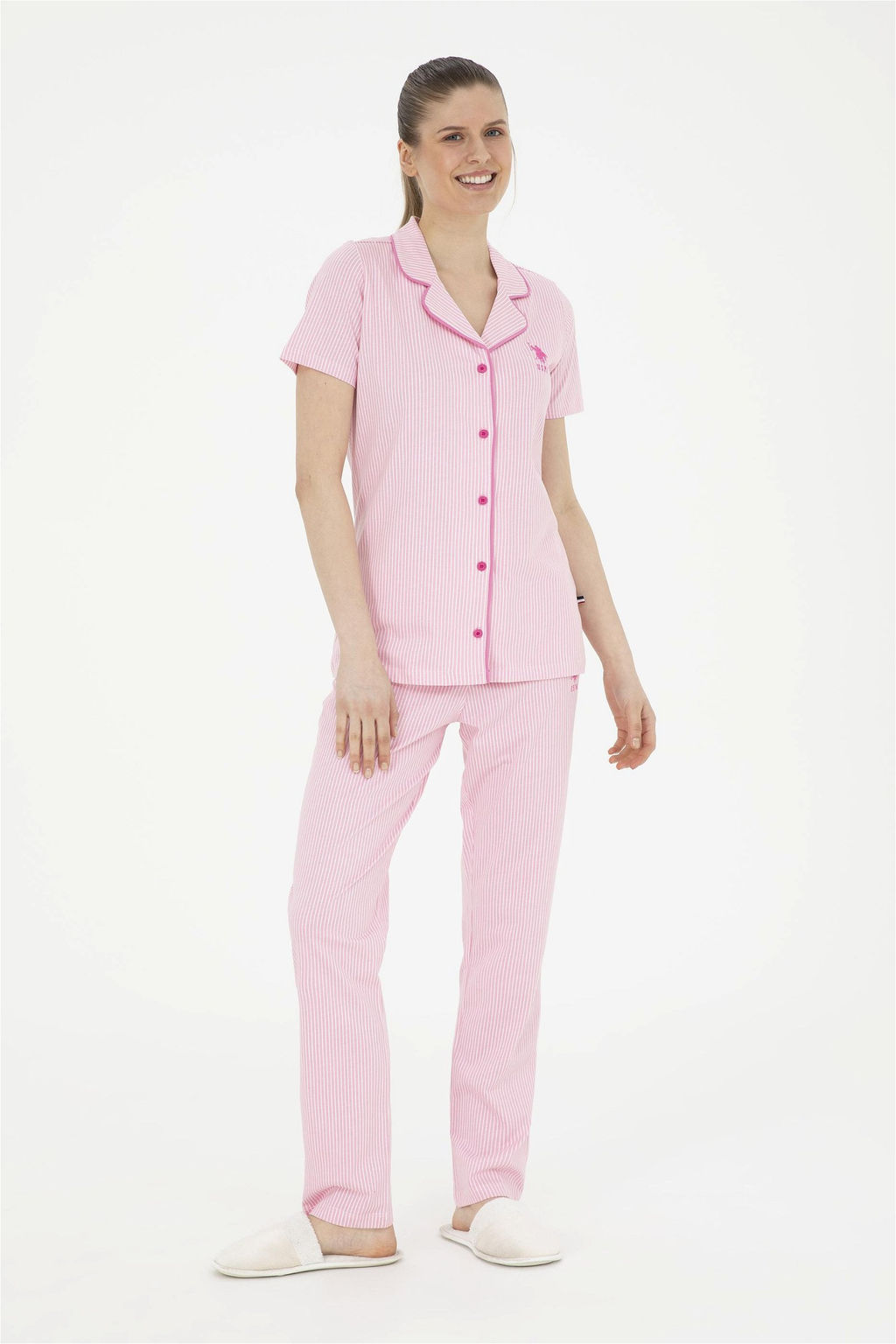 Женский розовый пижамный комплект Неожиданная скидка в корзине