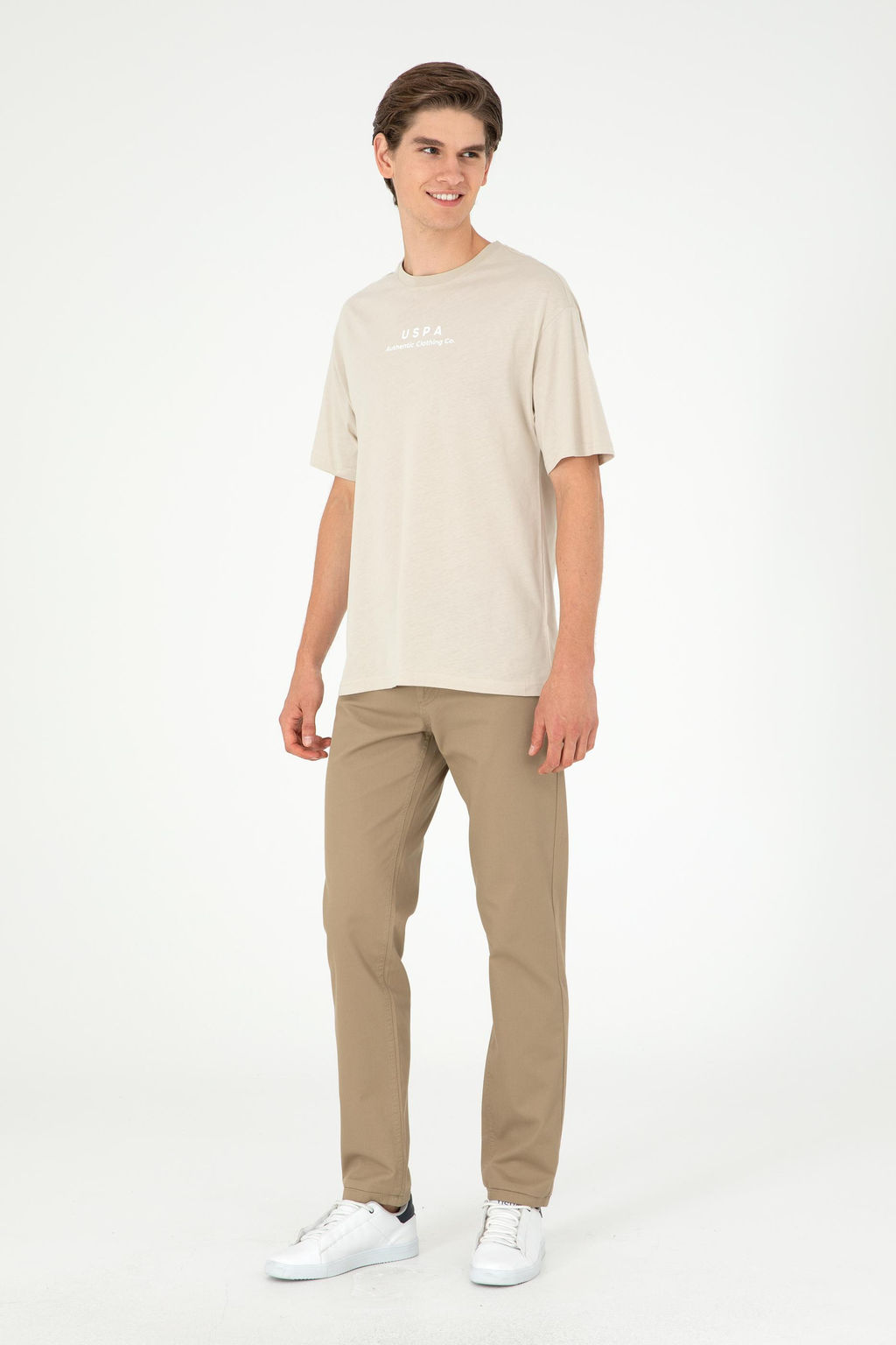 Erkek Haki Kanvas / Chino Pantolon Sepette S_rpriz _ndirim - U.s. polo assn фото 3