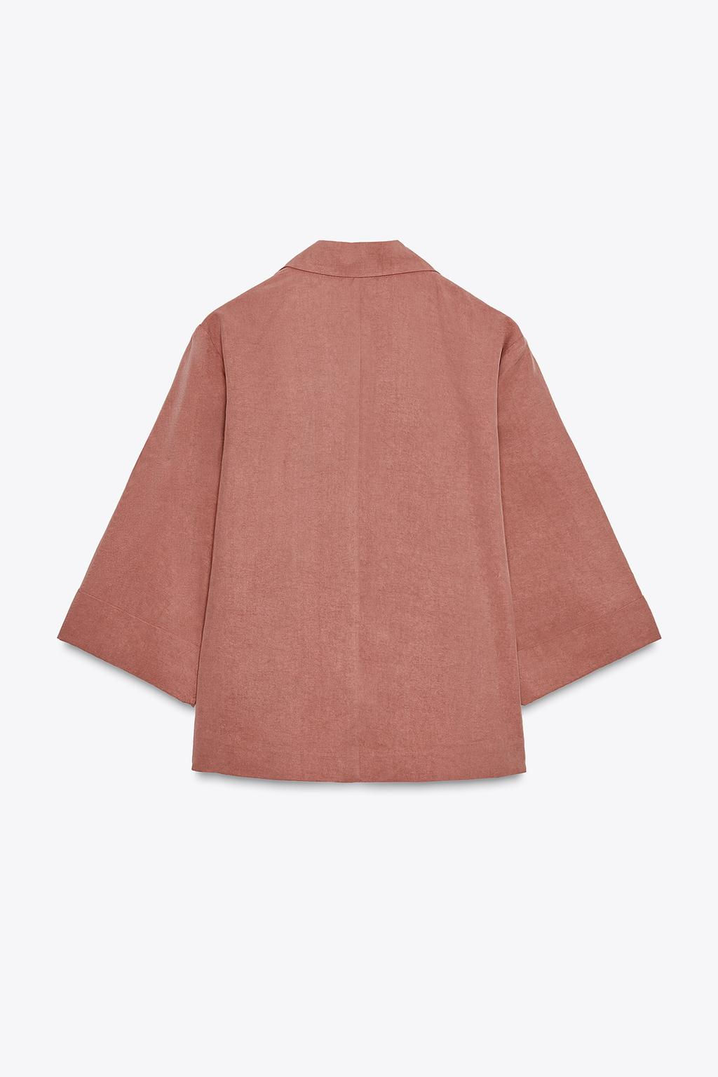 FRENCH SLEEVE DOUBLE-BREASTED BLAZER - Zara фото 16