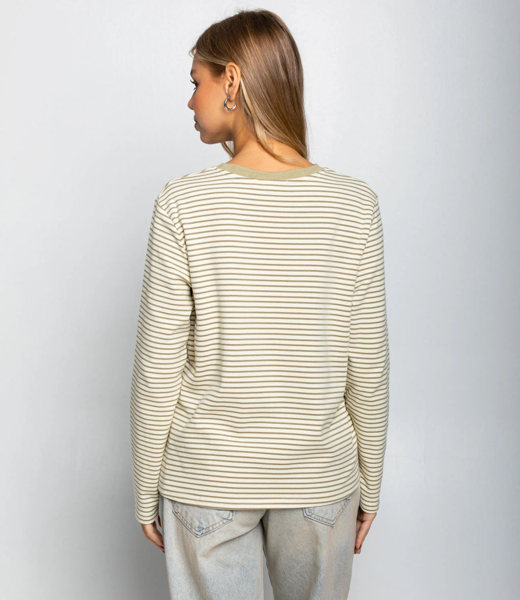 Лонгслив #КТ8013 (4), фисташковый,молочный - Dommod фото 3