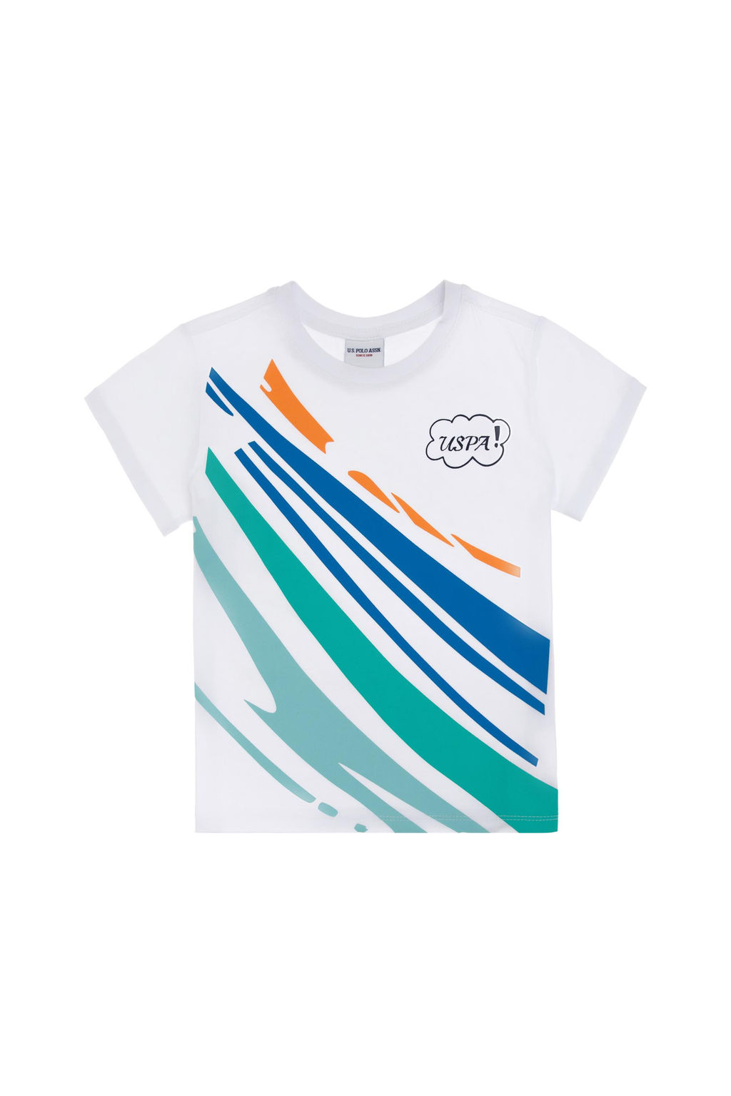 Erkek _ocuk Beyaz Bisiklet Yaka Ti__rt Sepette S_rpriz _ndirim - U.s. polo assn фото 2