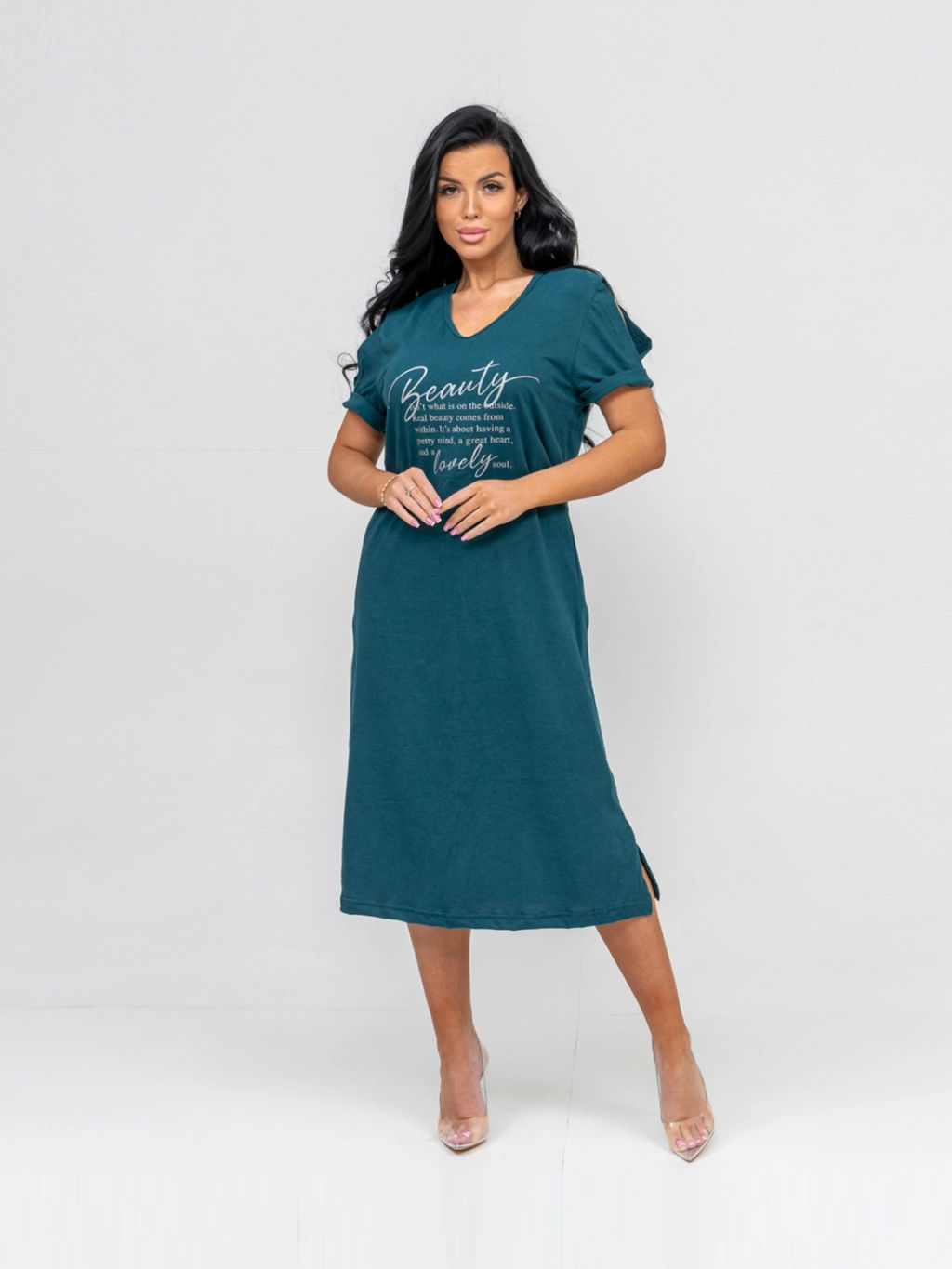 Платье женское, цвет зеленый