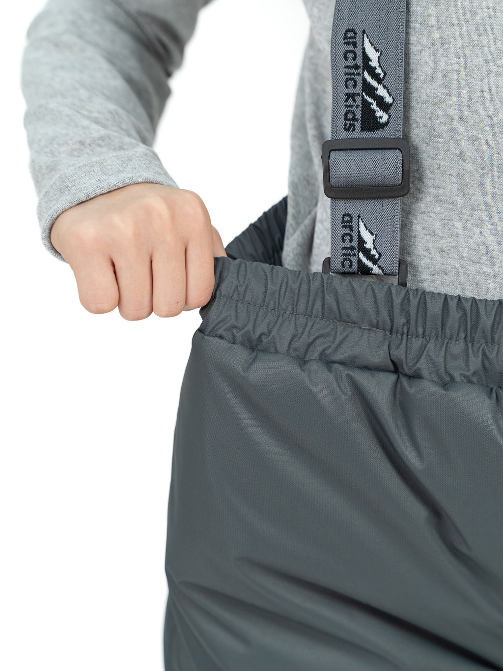 Брюки детский зимний серый 10-031/1 (134-140)