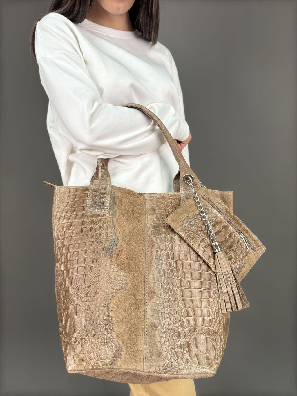 Сумка женская из телячьей кожи