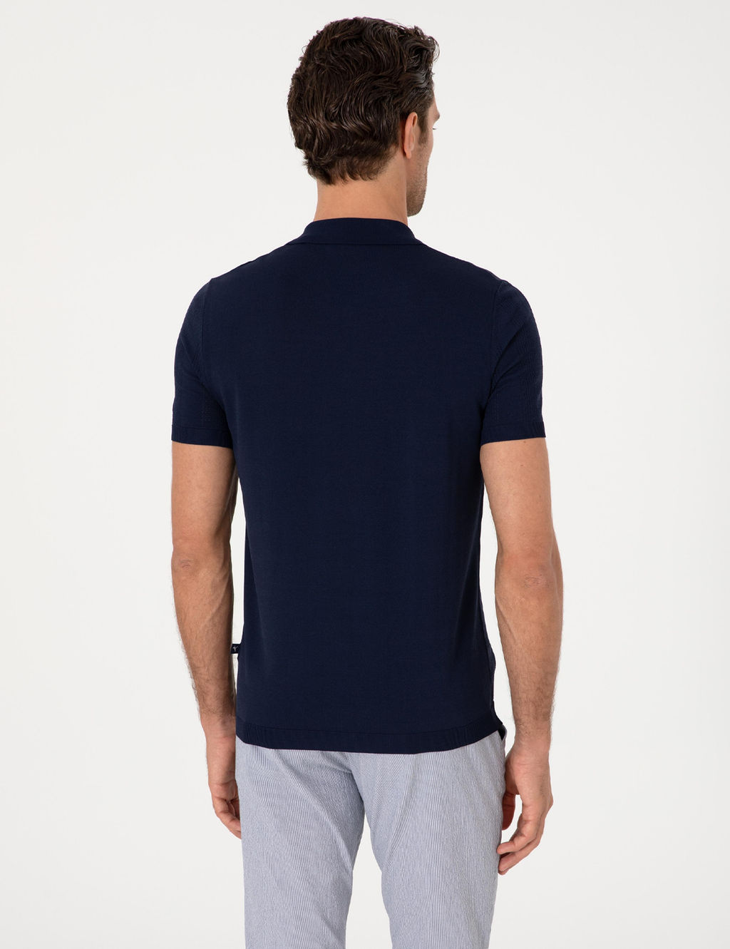 Lacivert Regular Fit K_sa Kollu Triko H_rka - Cacharel фото 5