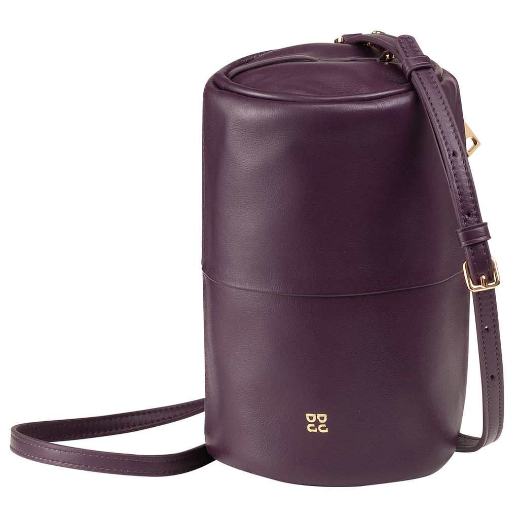 Итальянская кожаная сумка DuDu Bags серии Abigail | темно-фиолетовый - Dudubags фото 3