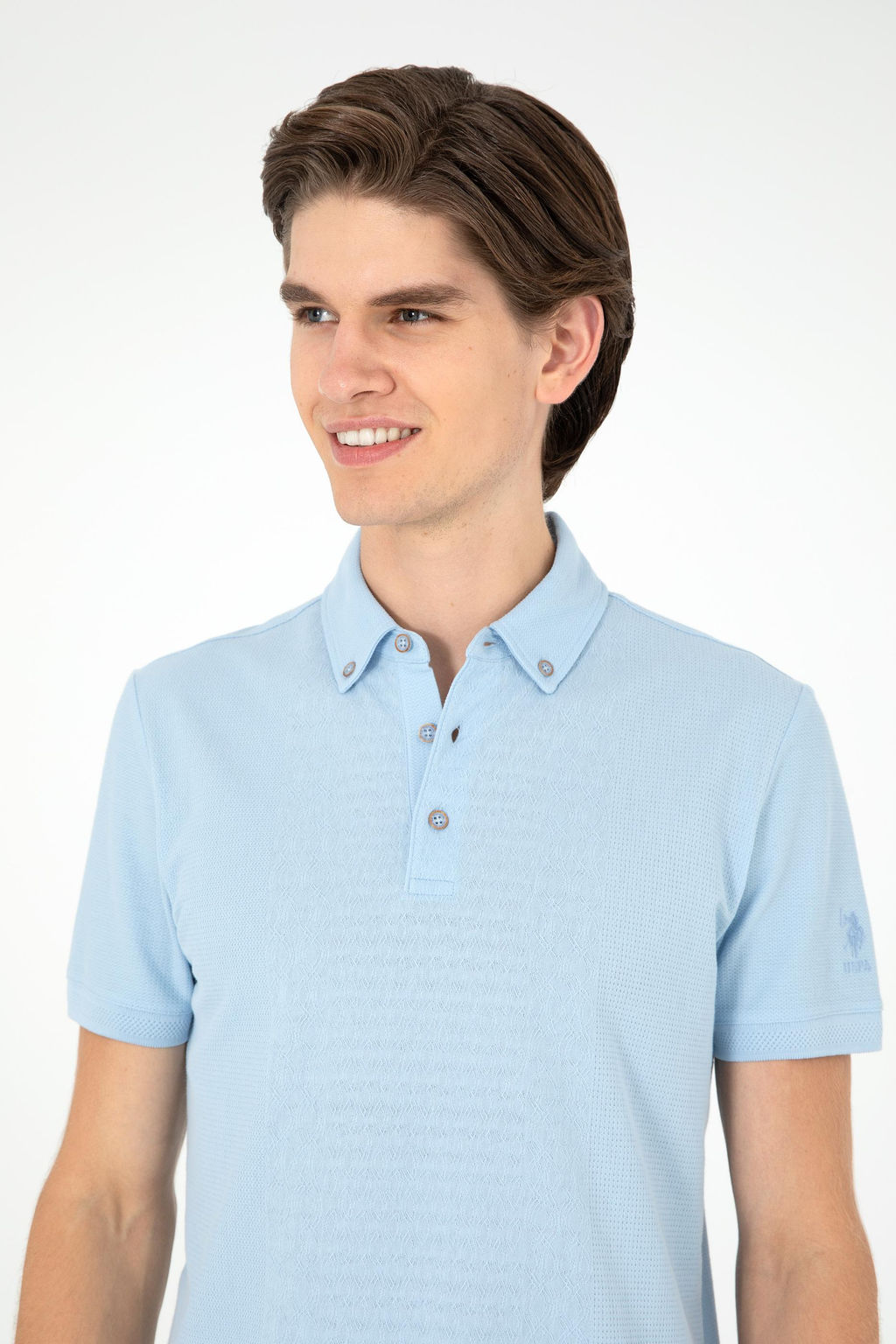 Мужская голубая футболка Неожиданная скидка в корзине - U.s. polo assn фото 2