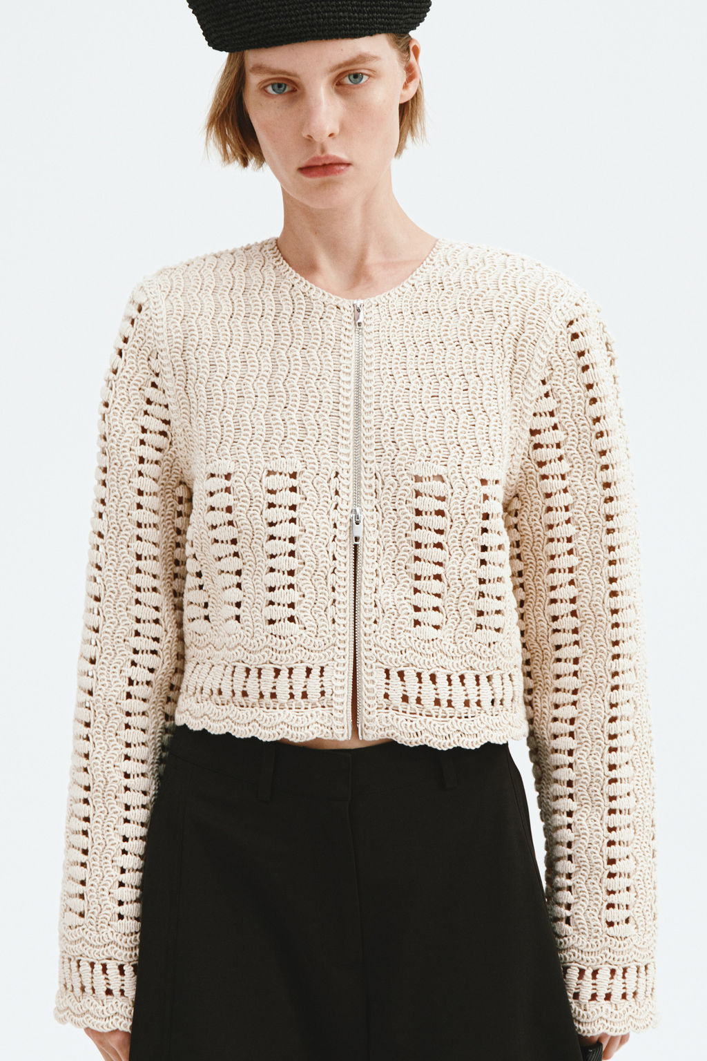 Chaqueta de algod?n efecto crochet - H&m фото 3