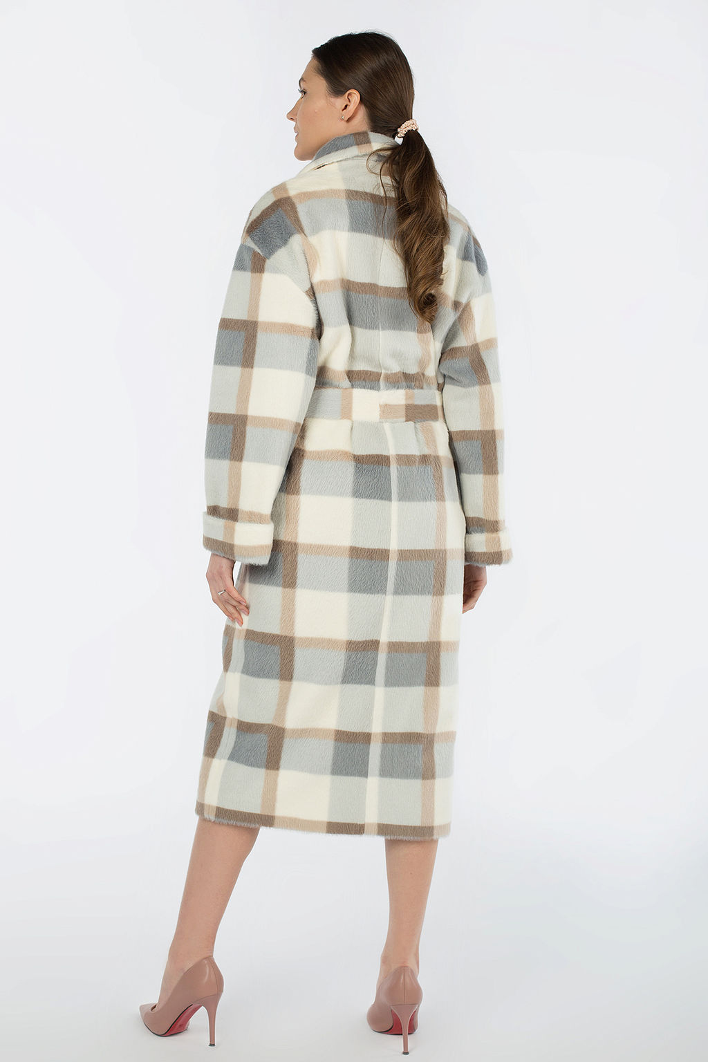 Пальто женское демисезонное (пояс) - El podio фото 4