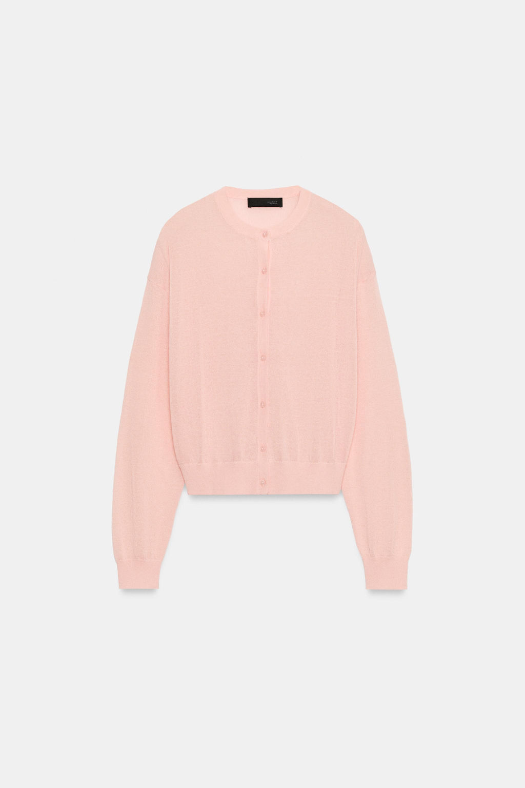 CHAQUETA PUNTO FINO / Rosa pastel