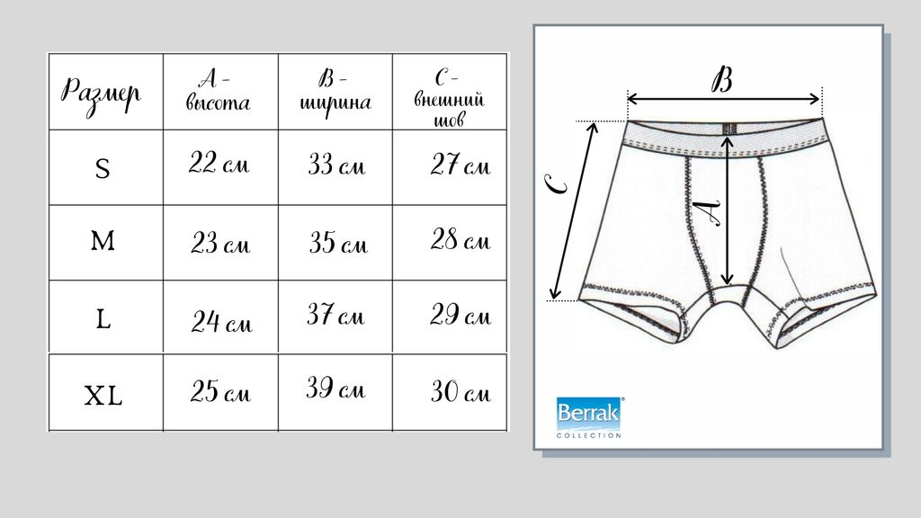 Мужские трусы Berrak 4475