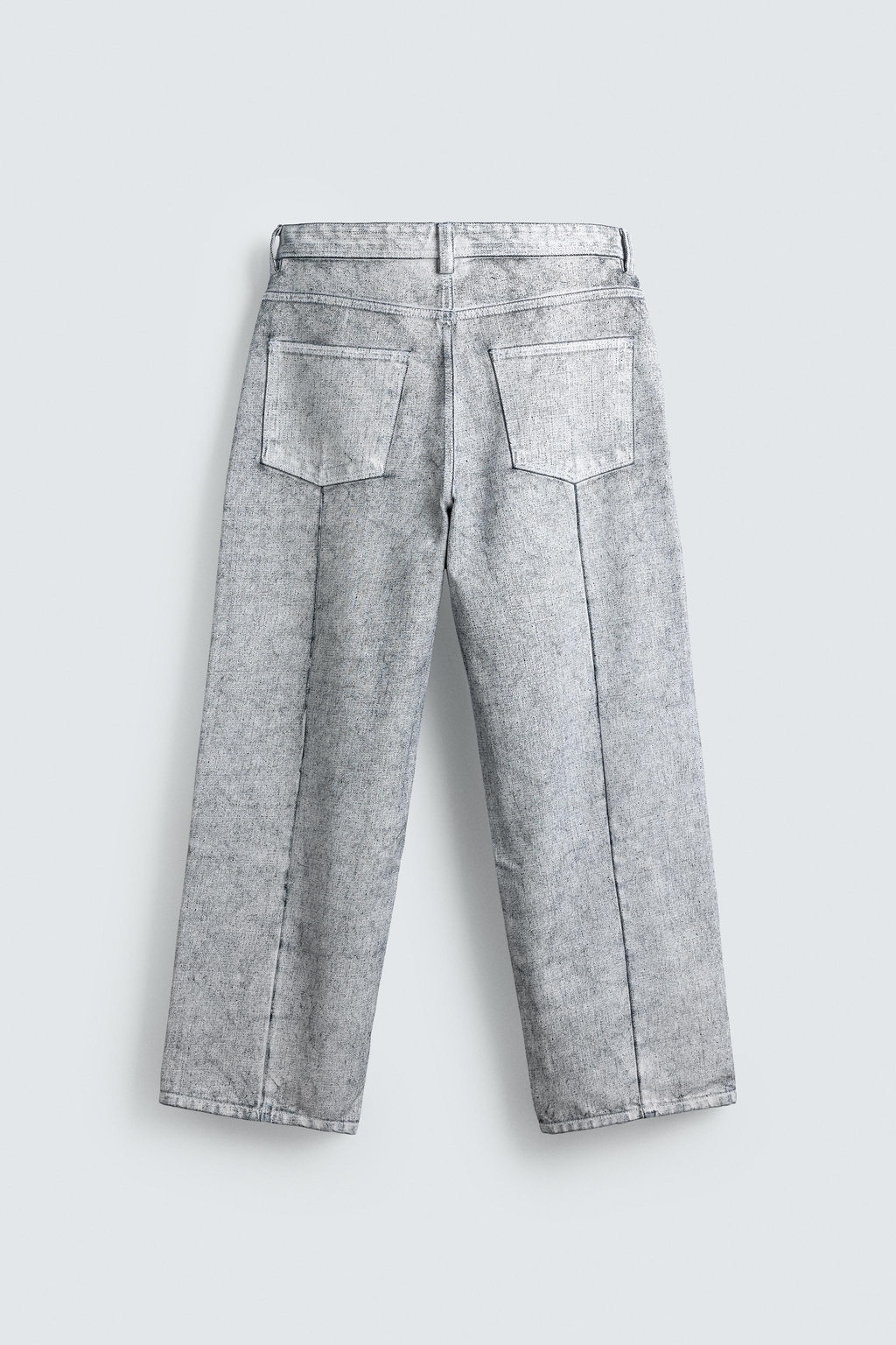 WAXED FINISH BAGGY FIT JEANS - Zara фото 8