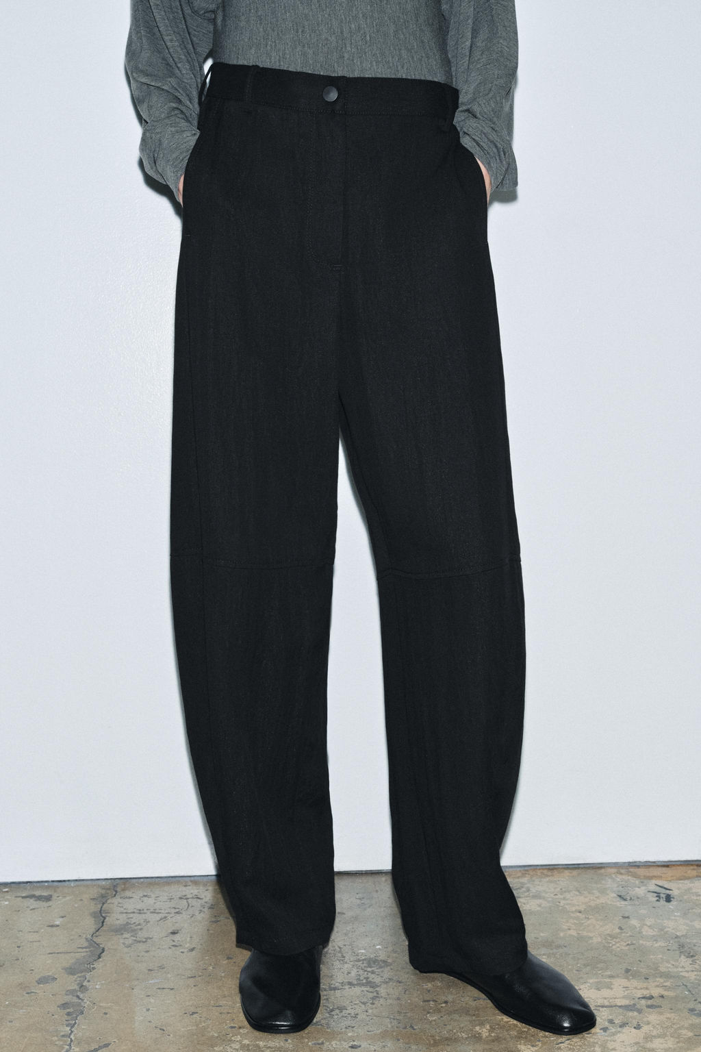ZW COLLECTION FLOWING BALLOON TROUSERS - Zara фото 4