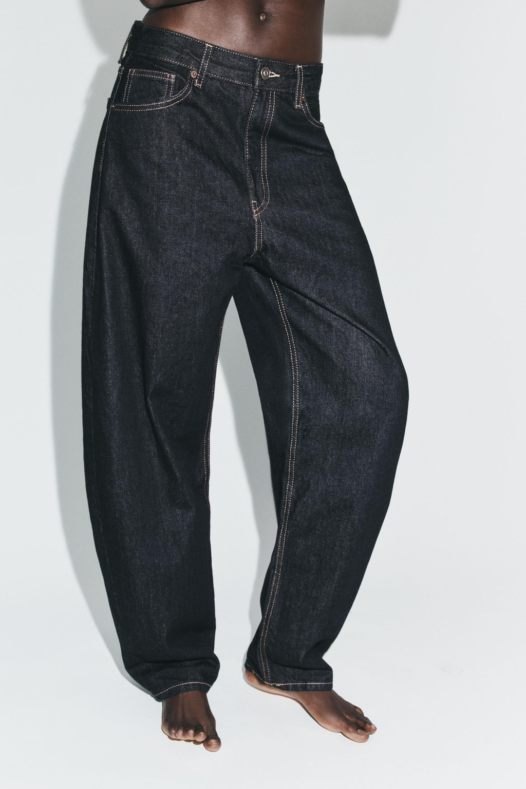 JEANS TRF BARREL TIRO ALTO / ?ndigo oscuro - Zara фото 2