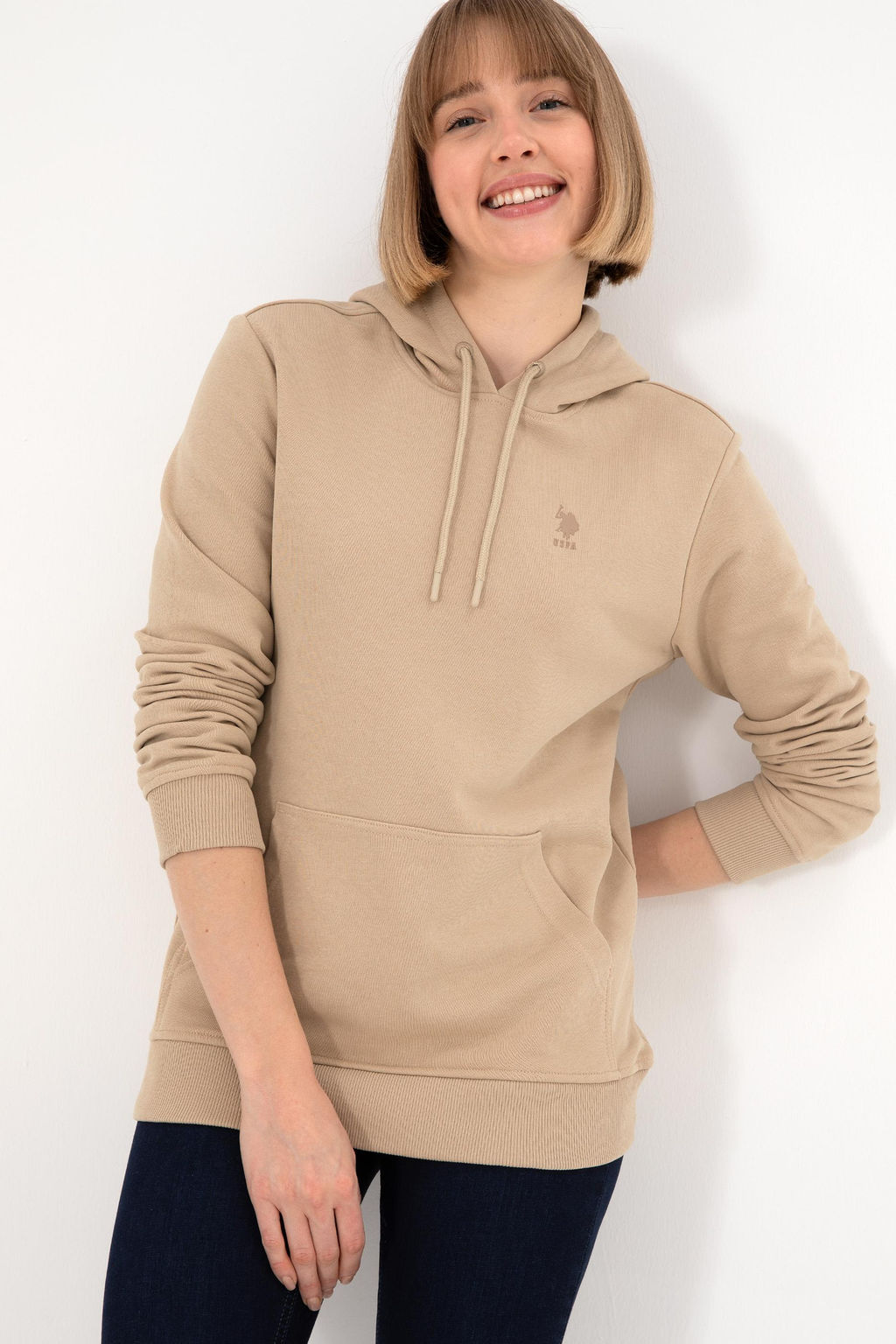 Мужская базовая толстовка песочного цвета Неожиданная скидка в корзине - U.s. polo assn фото 10