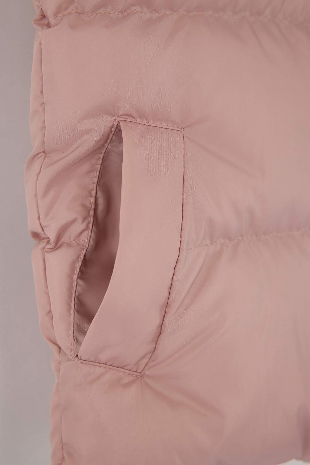 Pembe Duz/Basic Dik Yaka Regular Fit K?z Cocuk Sisme Yelek TKDAW26YE00000 - Trendyolmilla фото 3