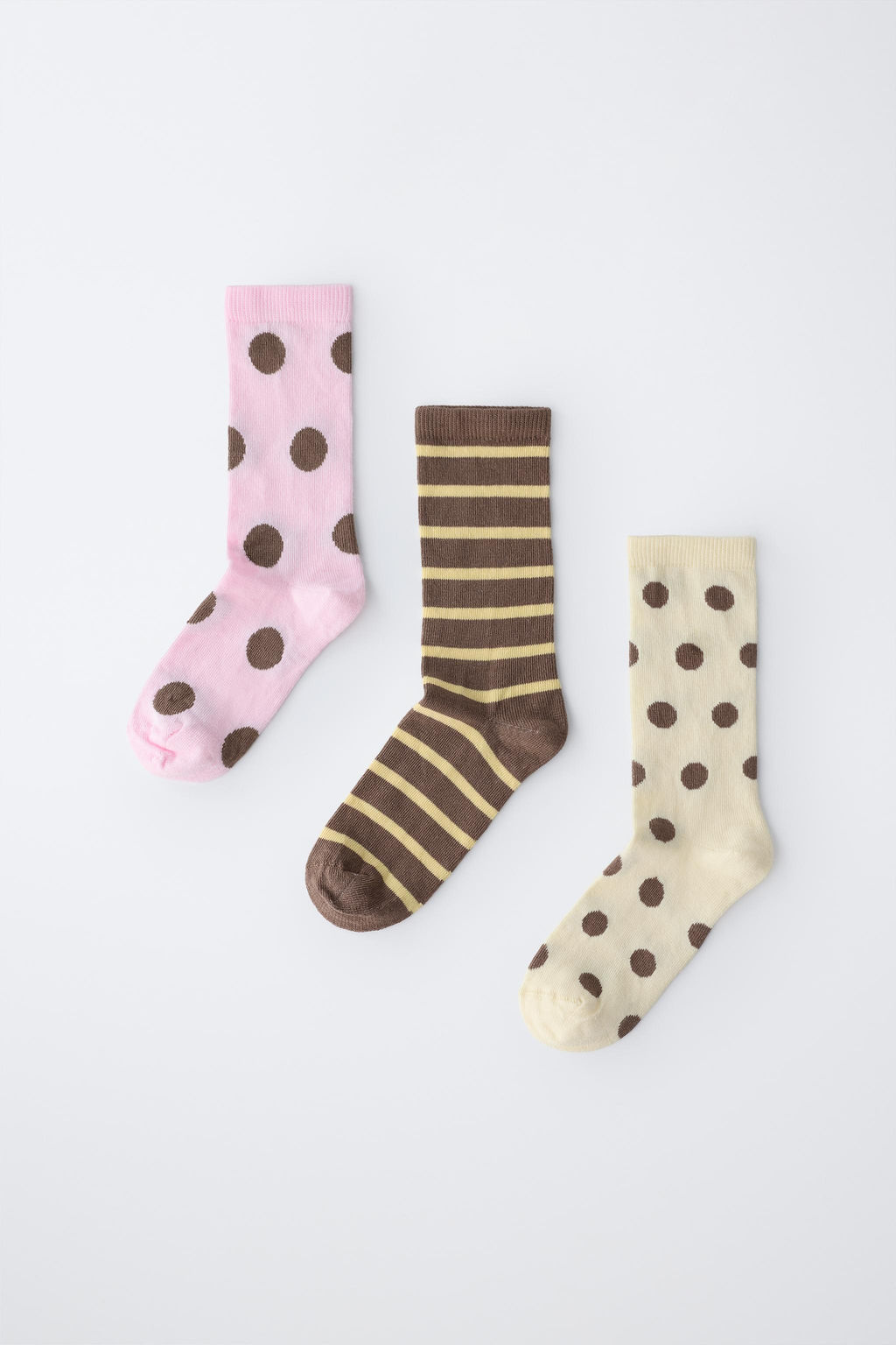 3-PACK OF LONG STRIPED AND POLKA DOT SOCKS - Zara фото 6