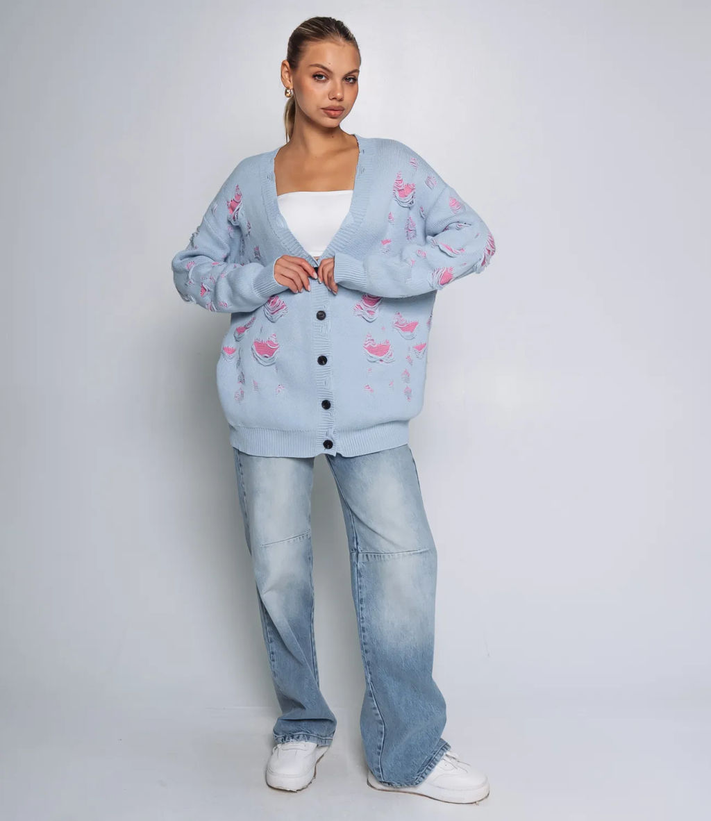 Кардиган #КТ884 (2), голубой - Dommod фото 4