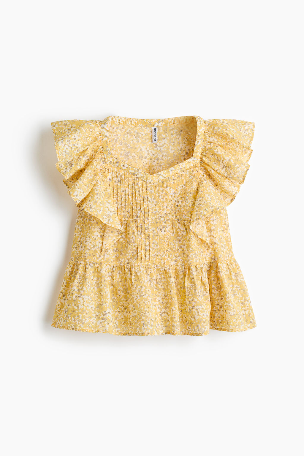 Frill-trimmed cotton top - H&m фото 2
