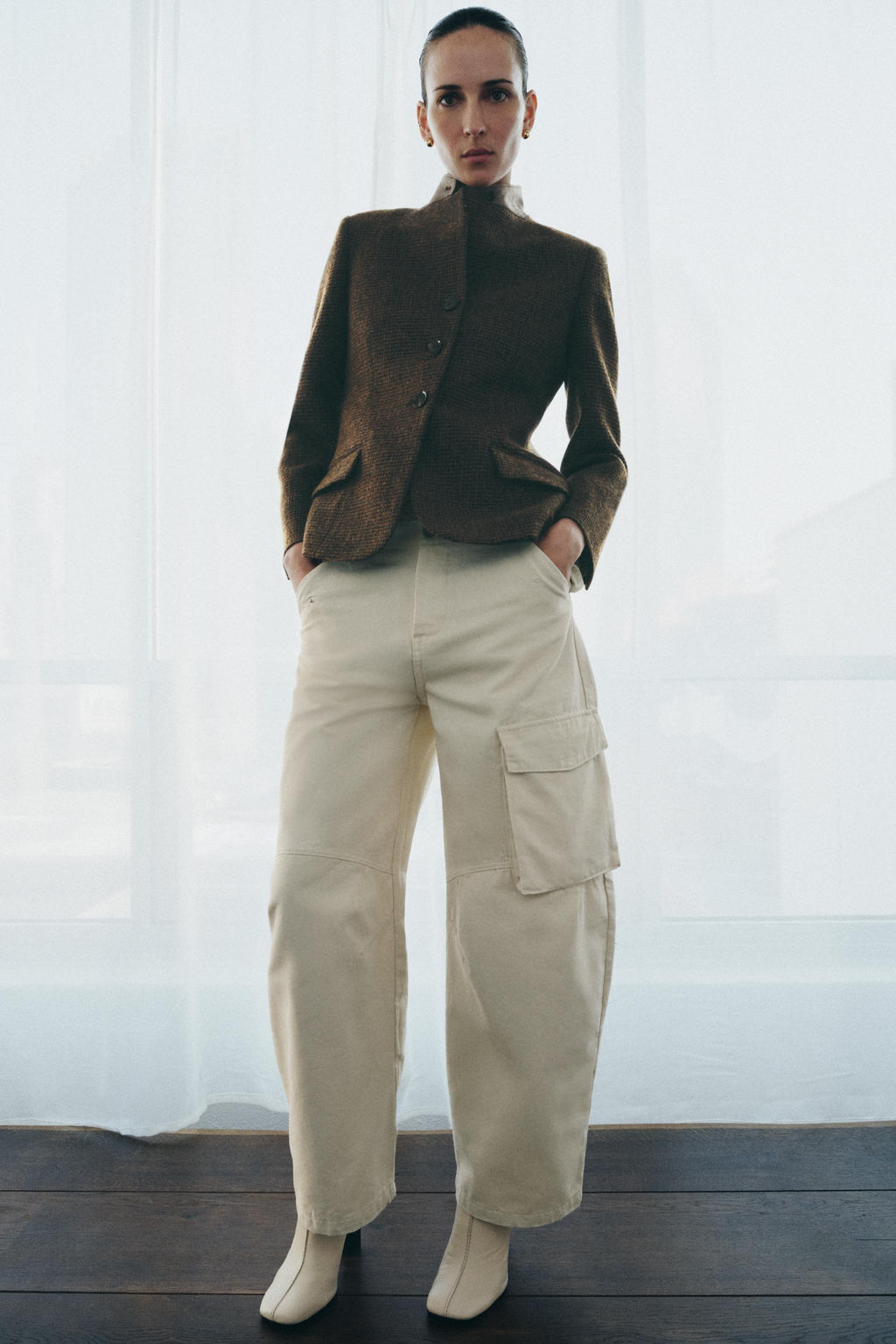 ZW COLLECTION TAILORED BLAZER WITH WOOL - Zara фото 12