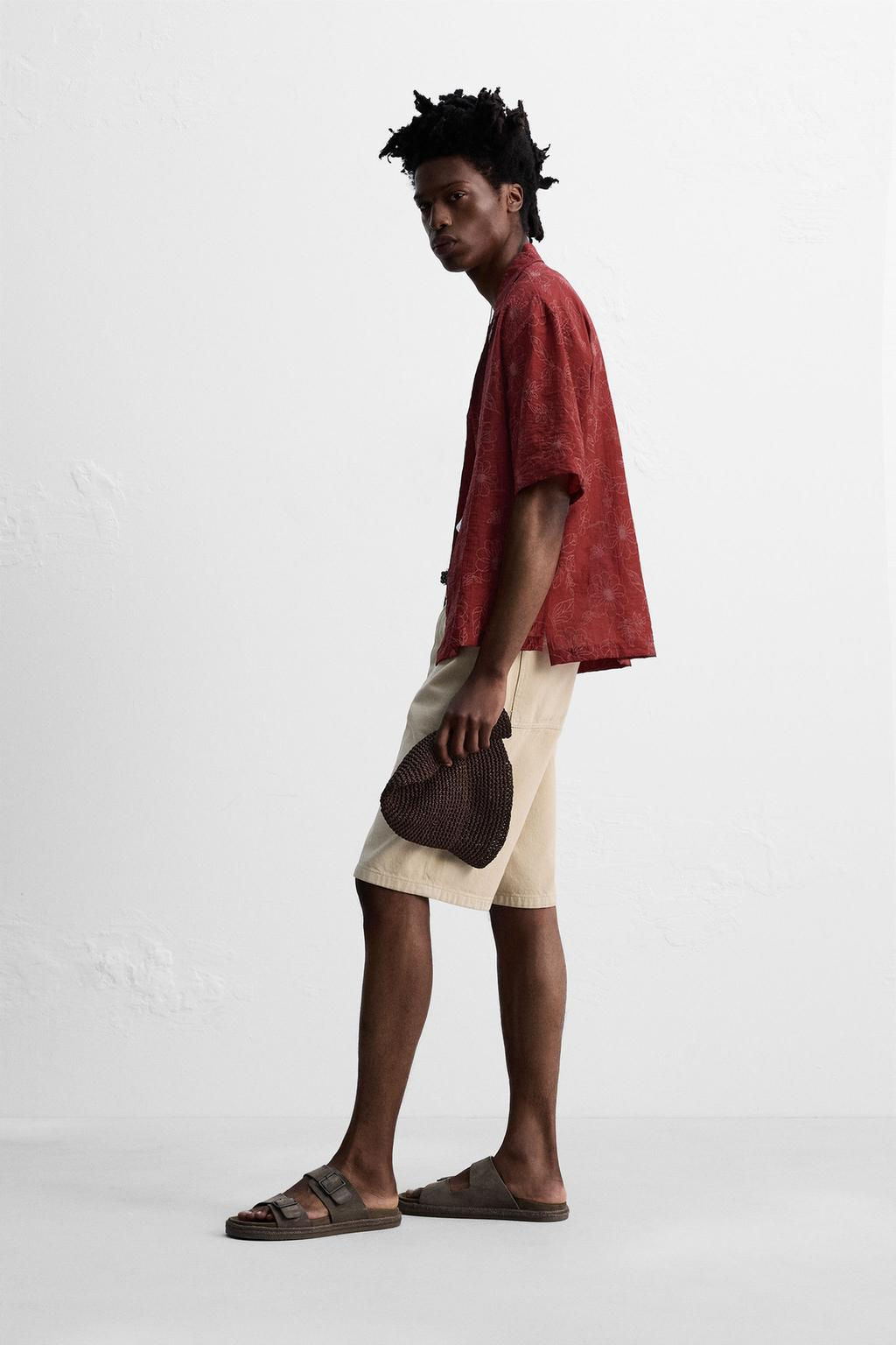FLORAL TEXTURED SHIRT  OTIS KWAME KYE QUAICOE - Zara фото 4