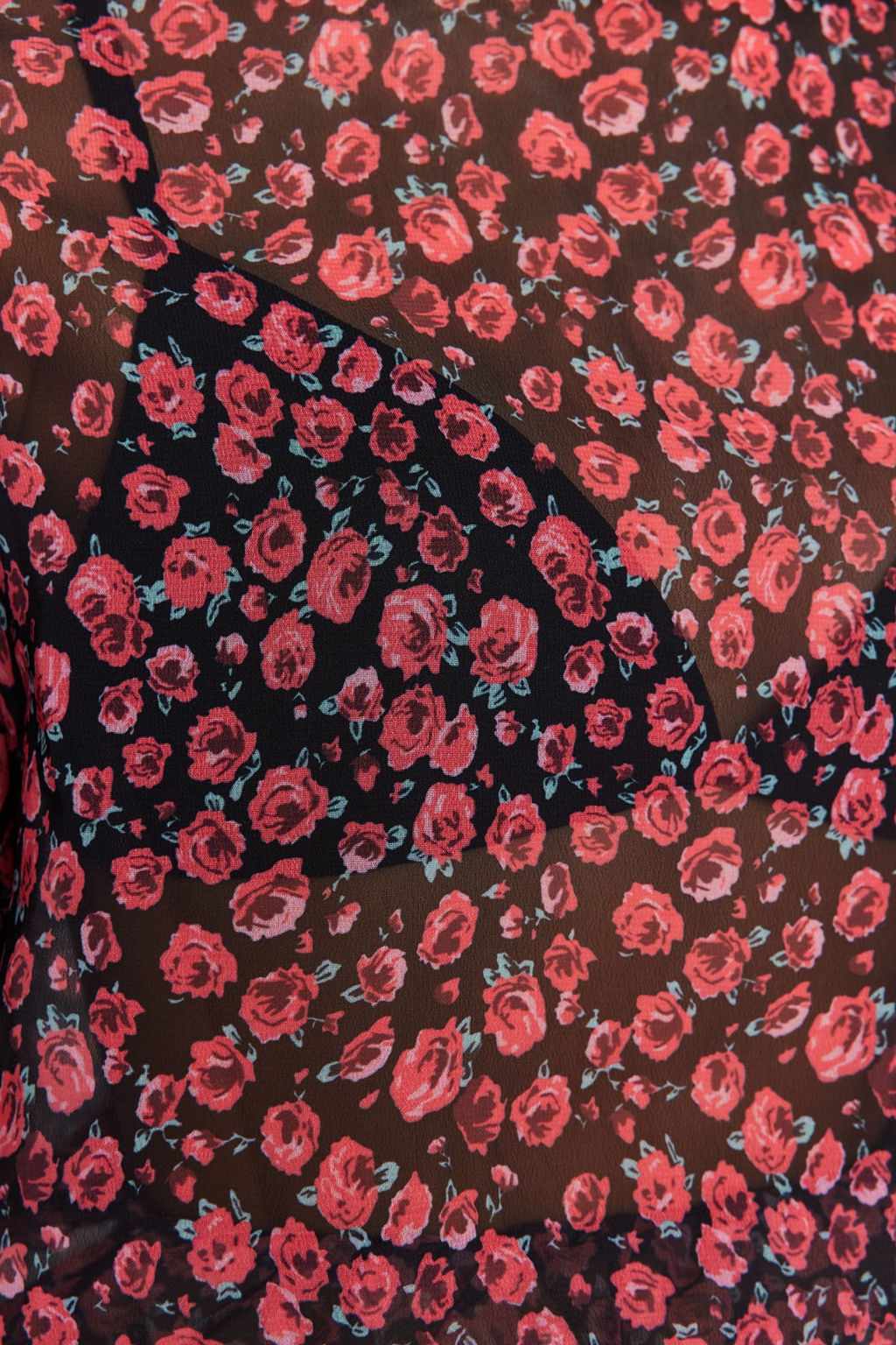 Trendyolmilla Cok Renkli Crop Cicek Desenli Dokuma Bluz TWOSS20BZ1657  фото 4