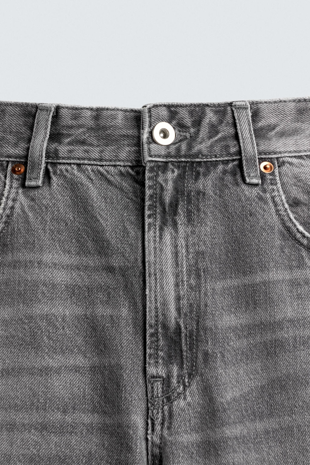 JEANS FLARE FIT ROTOS / Gris - Zara фото 9