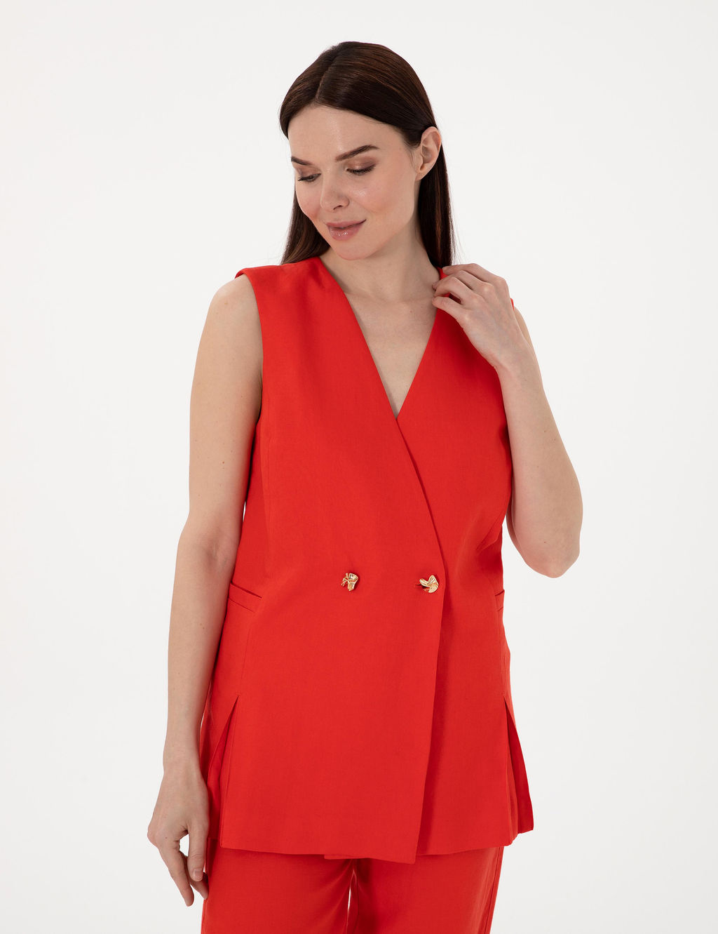 K_rm_z_ Regular Fit Yelek - Pierre cardin фото 3