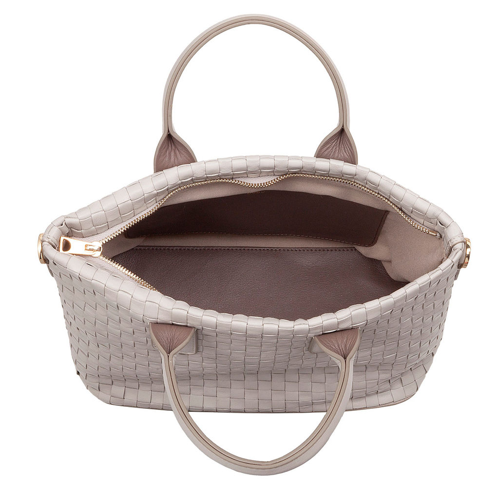 Итальянская женская сумка DuDu Bags серии Jaqueline | жемчужный серый - Dudubags фото 4