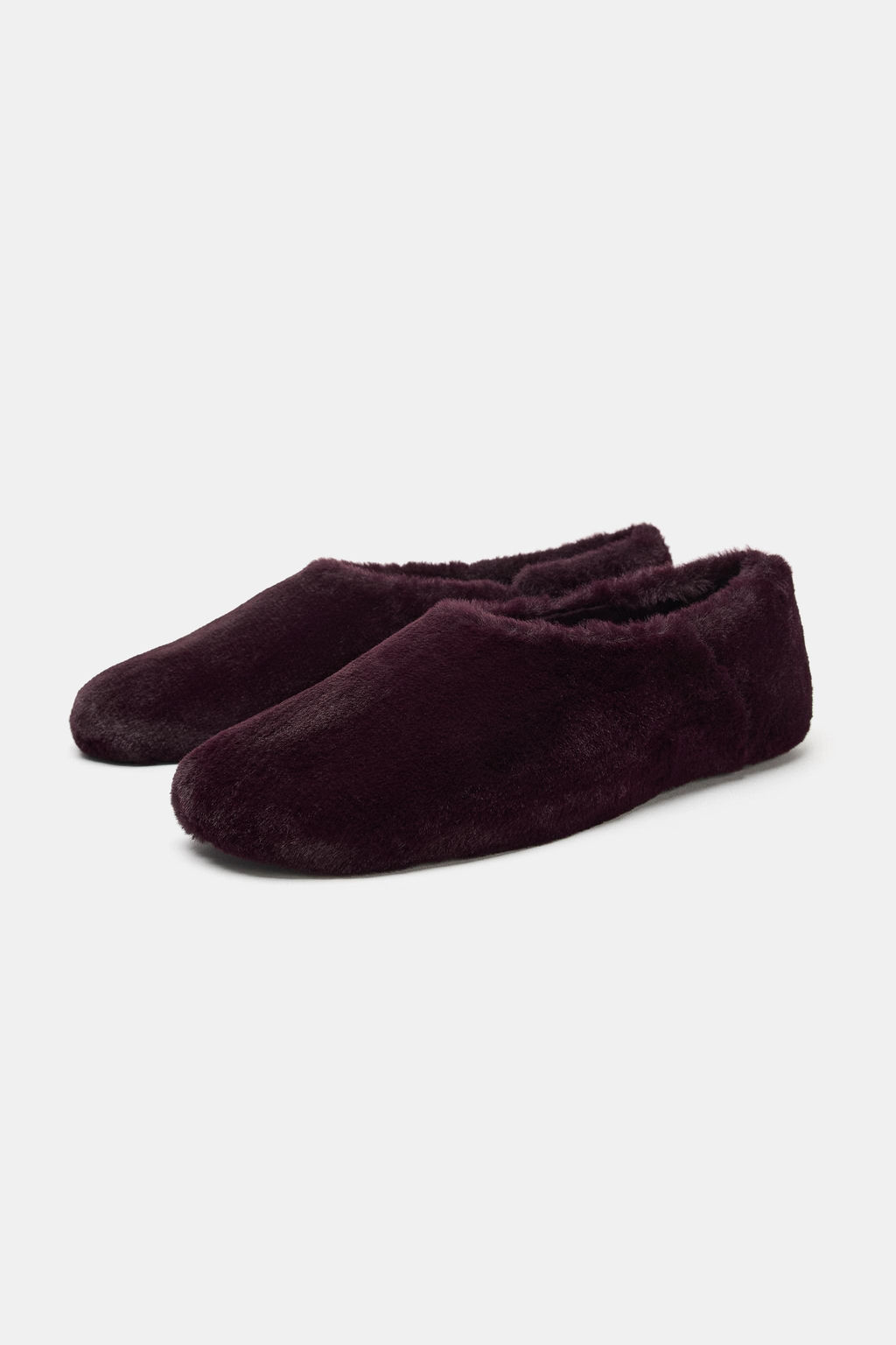 FAUX FUR BALLET FLATS - Zara фото 4