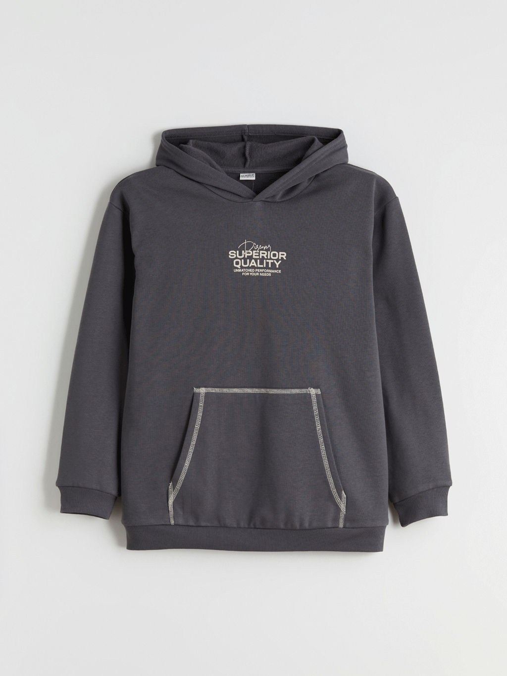 Kap??onlu Bask?l? Erkek ?ocuk Sweatshirt