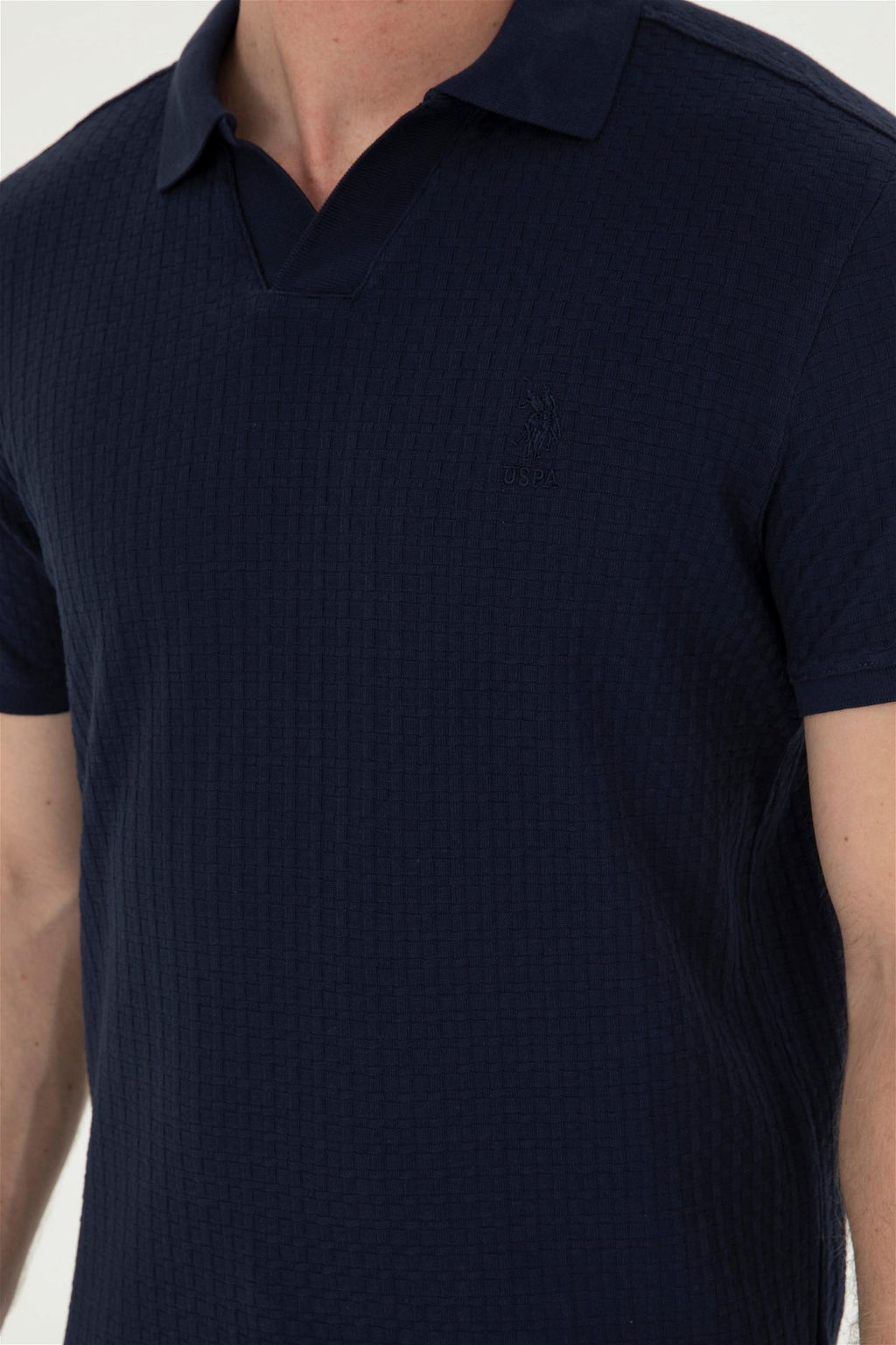 Мужская темно-синяя футболка - U.s. polo assn фото 7