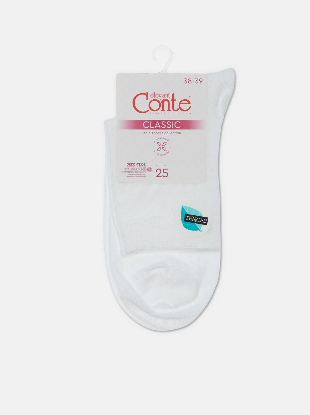 Цена за 2 пары. Носки Классические CONTE CLASSIC белый - Conte elegant фото 6