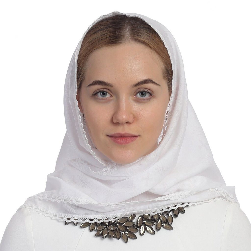 Косынка из муслина с кружевом - Мастерская ПОКРОВ фото 2