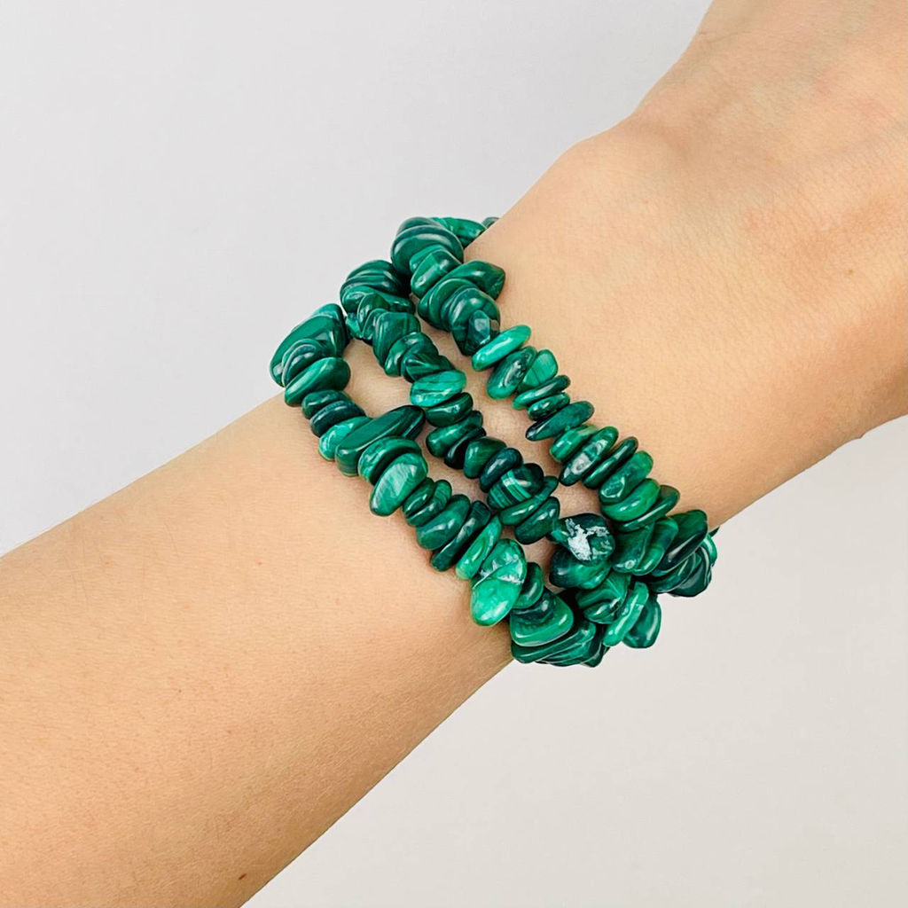 Бусины для украшений из Малахита крошка 41 см