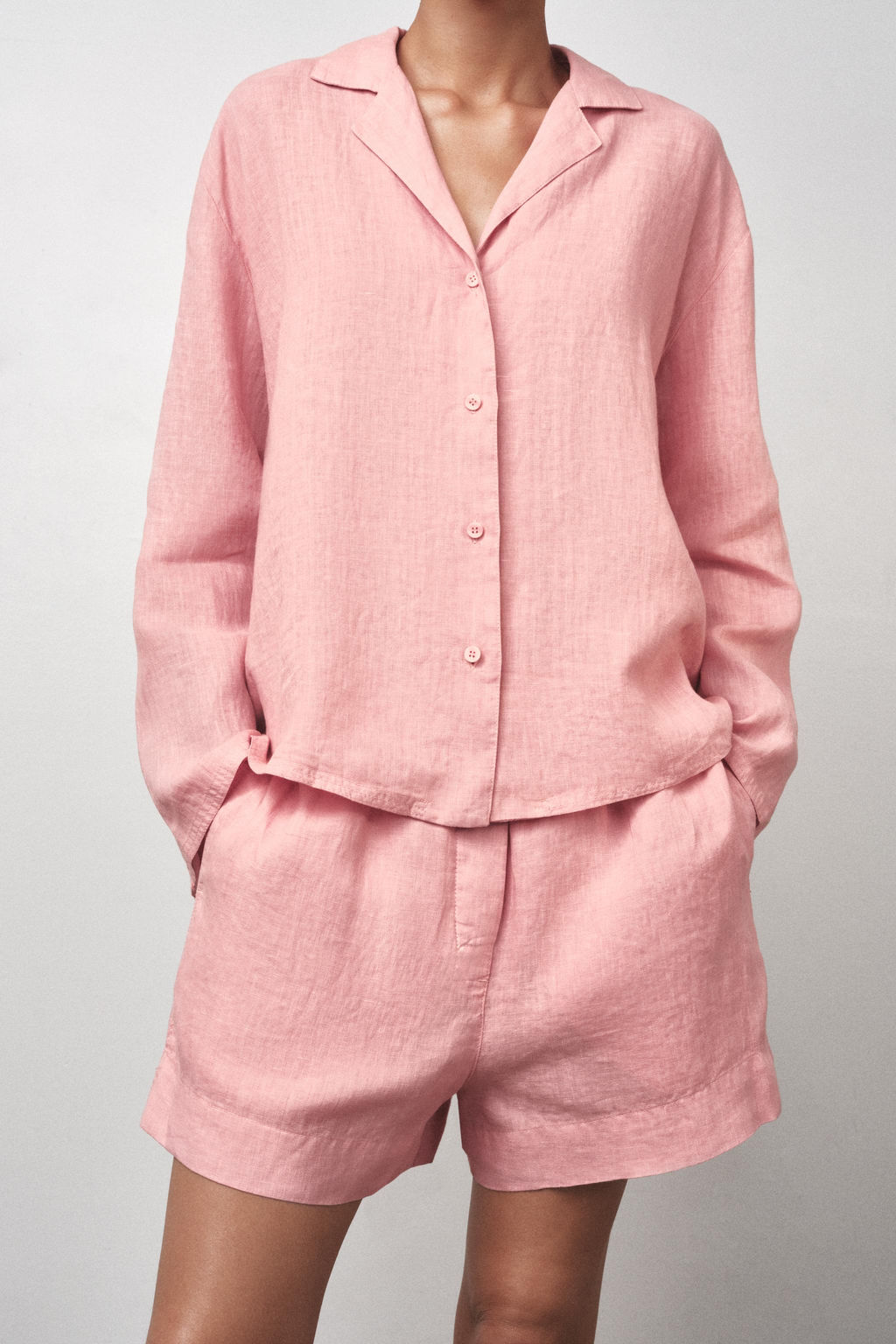 100% LINEN SHORTS ZW COLLECTION - Zara фото 5