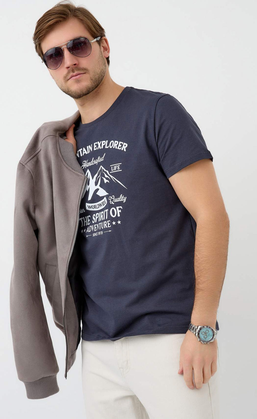 Футболка F511-06-882 d.grey - Fine joyce фото 9